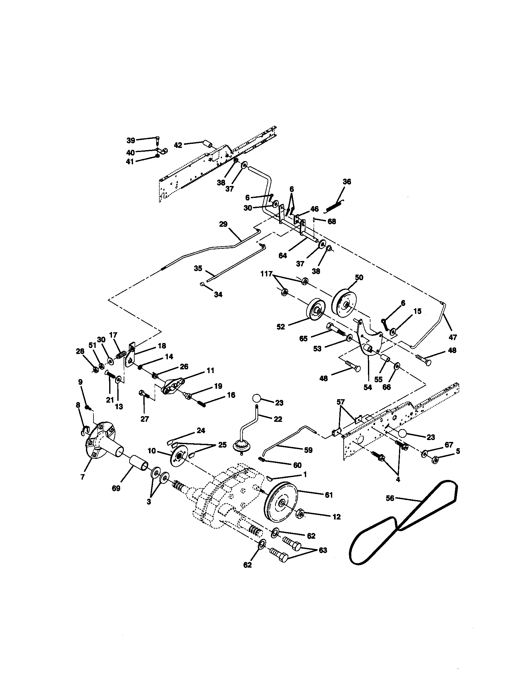 Craftsman 917272950 ground drive diagram
