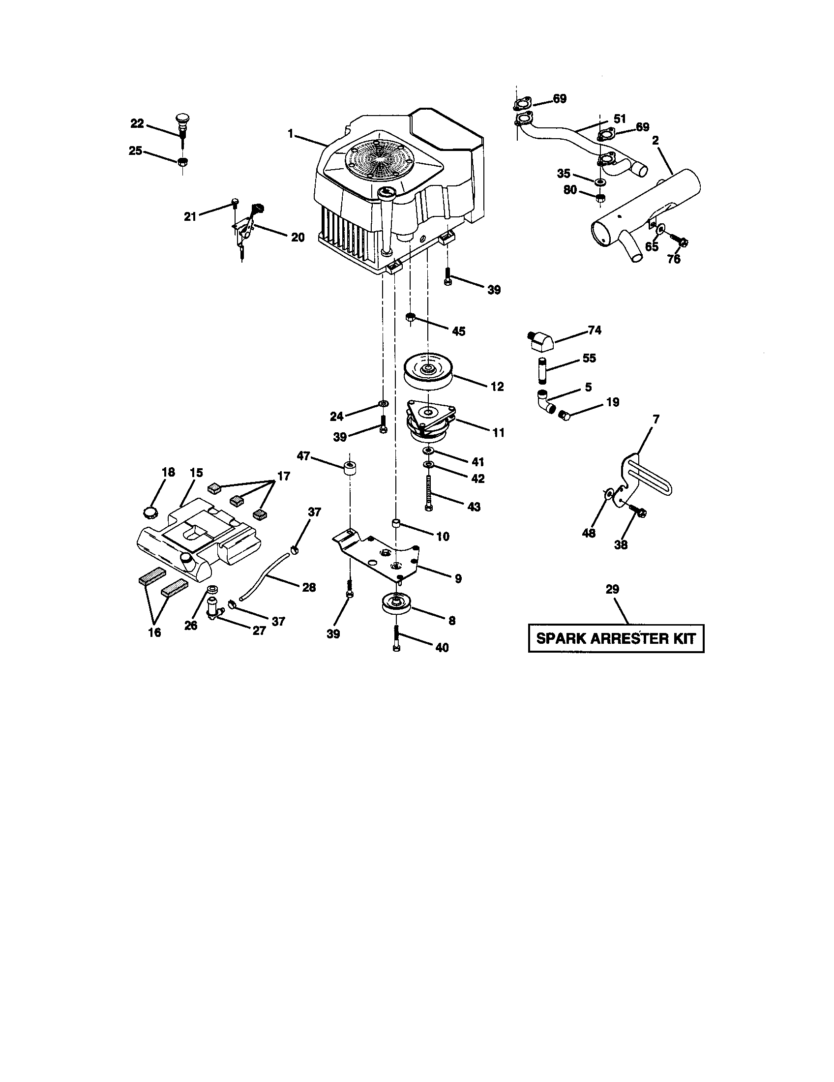 Craftsman 917272950 engine diagram