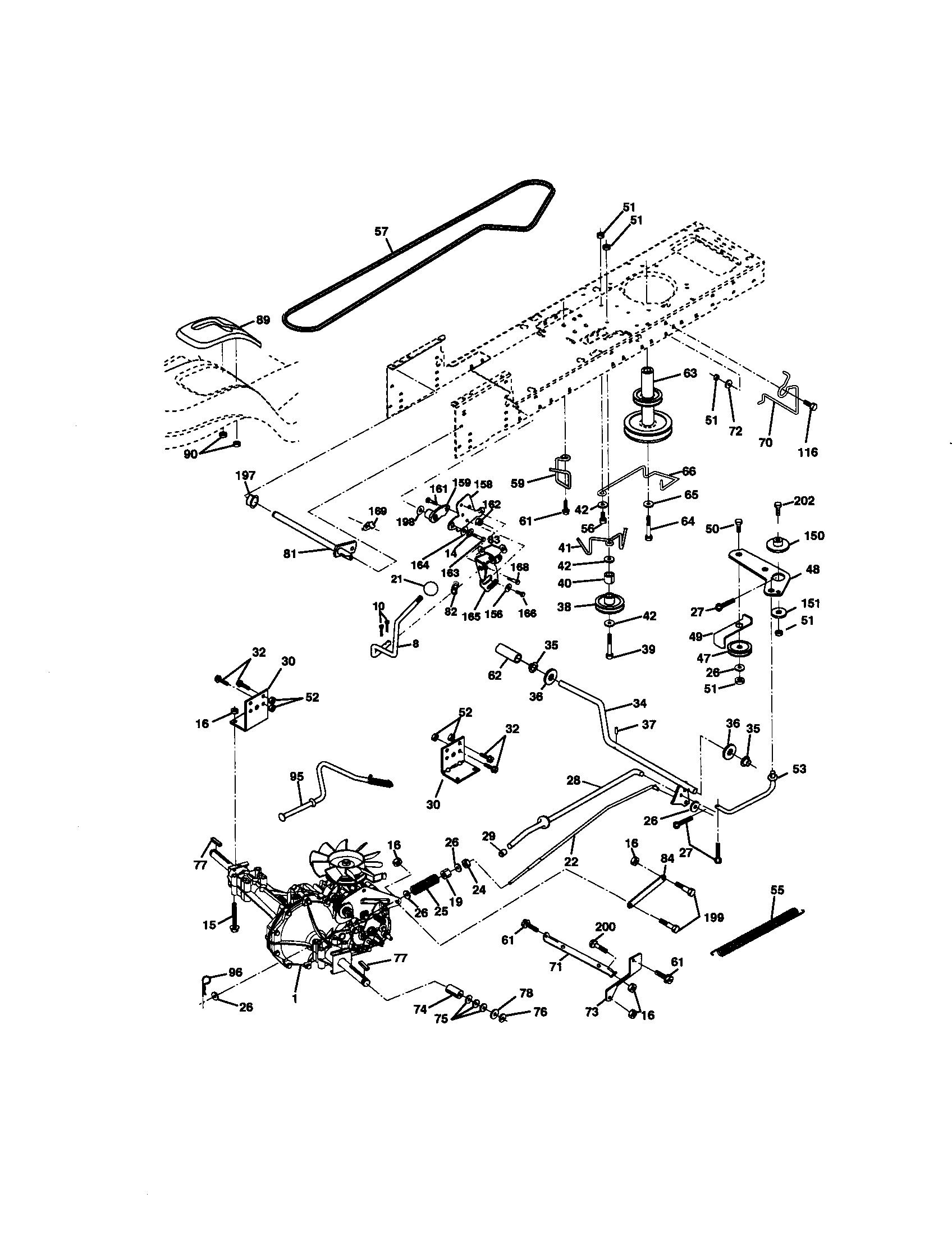 Craftsman 917270922 ground drive diagram