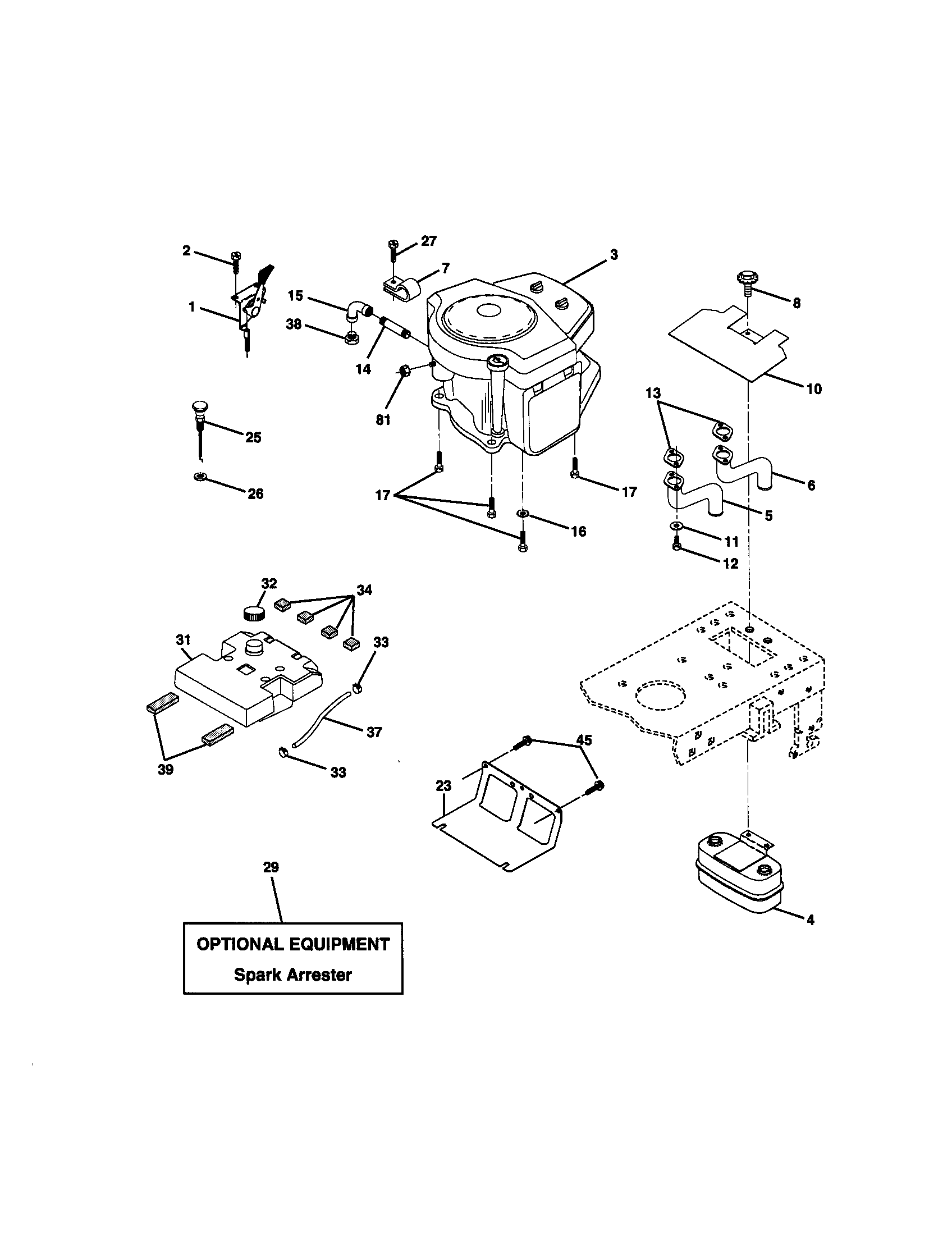 Craftsman 917270922 engine diagram