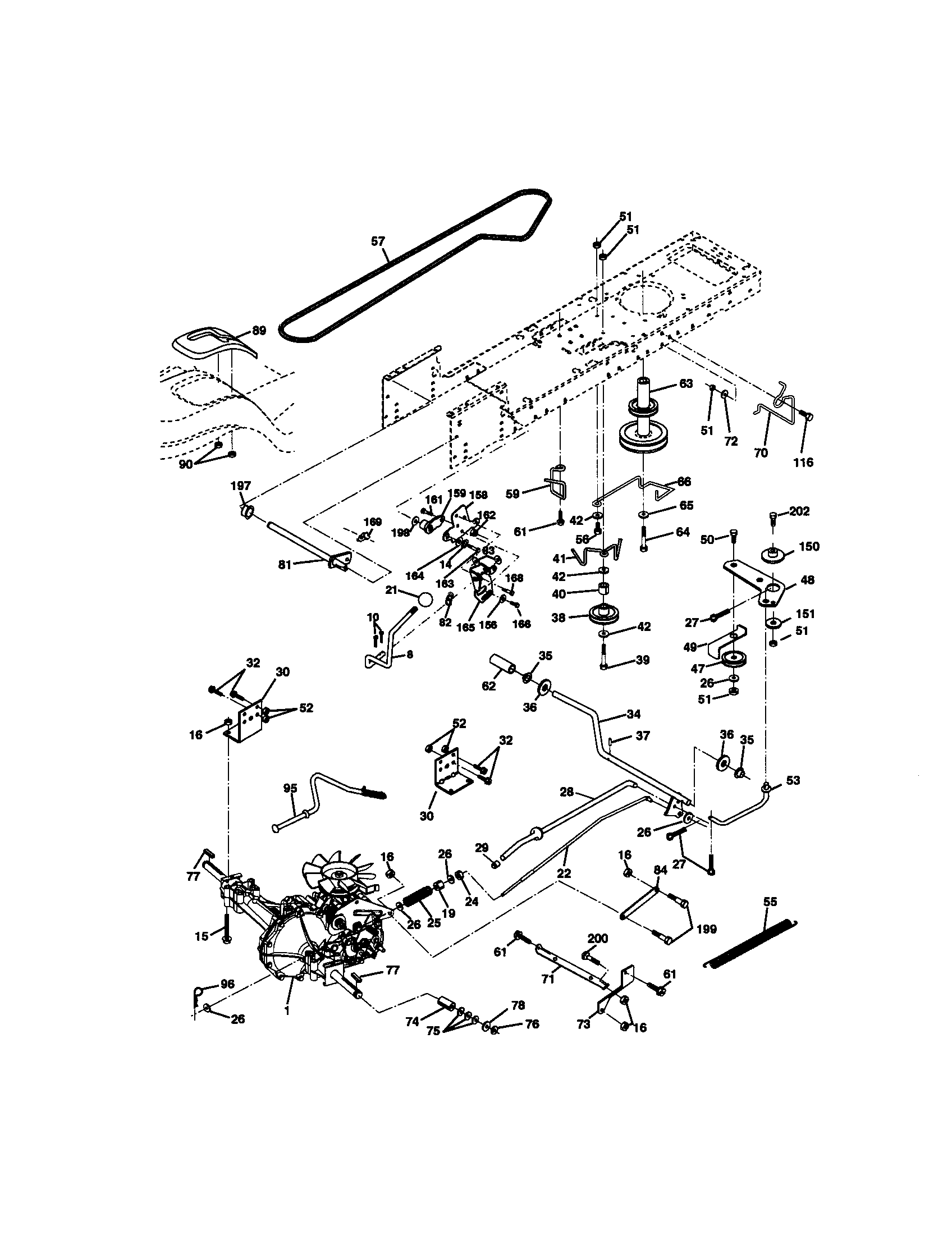 Craftsman 917270963 ground drive diagram