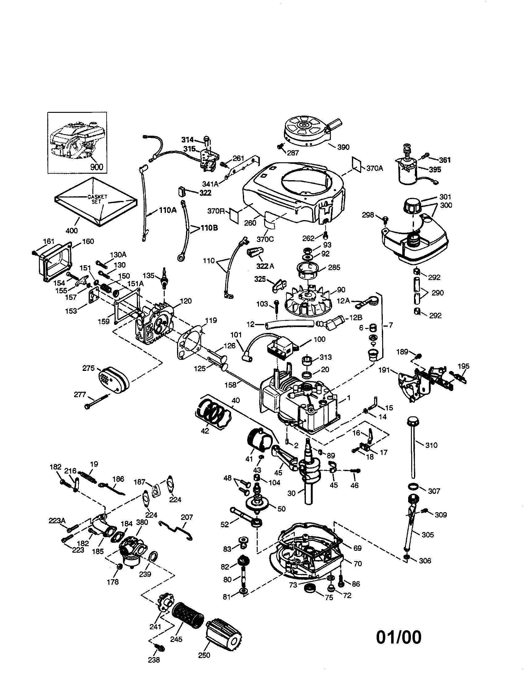 Craftsman 917379401 engine diagram