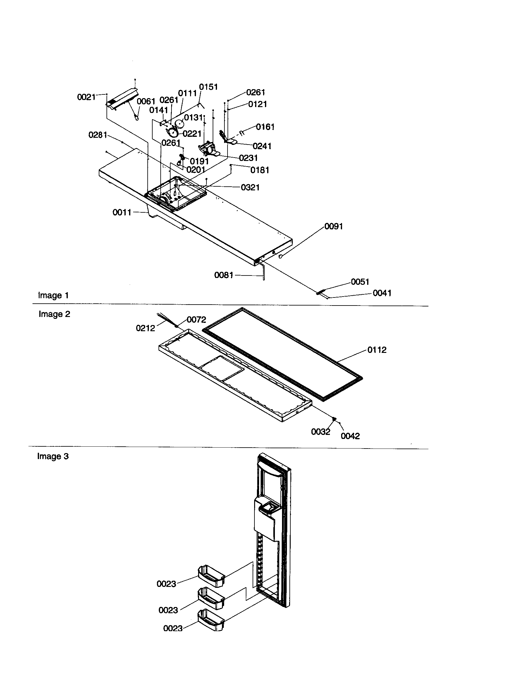 Kenmore 59650699000 freezer door diagram
