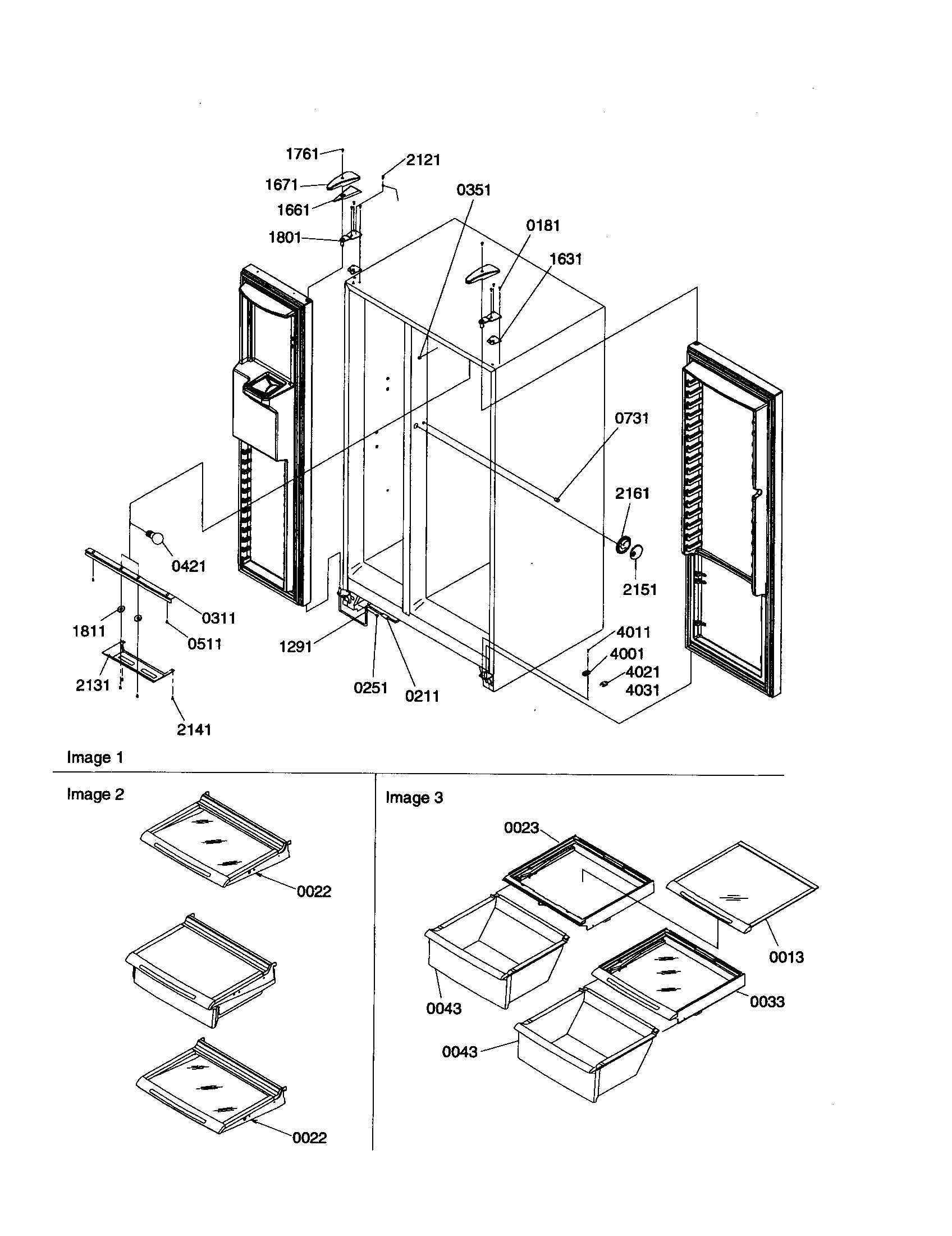 Kenmore 59650699000 lights and hinges diagram
