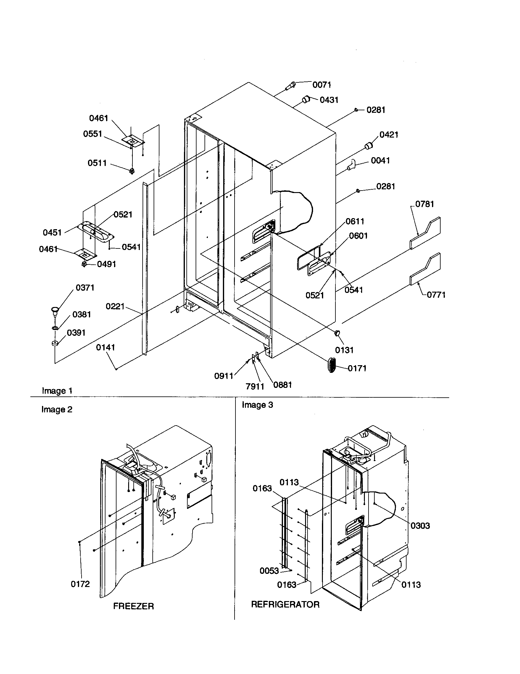 Kenmore 59650699000 cabinet diagram