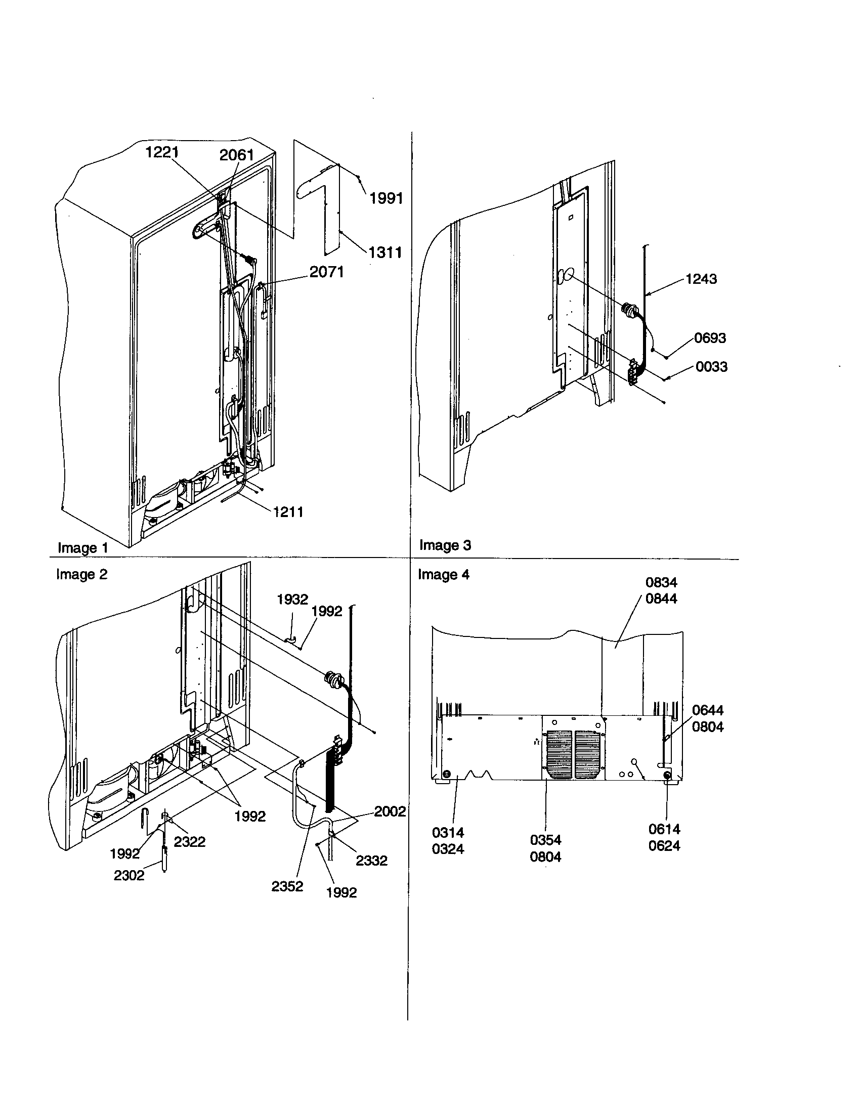 Kenmore 59650699000 cabinet back diagram