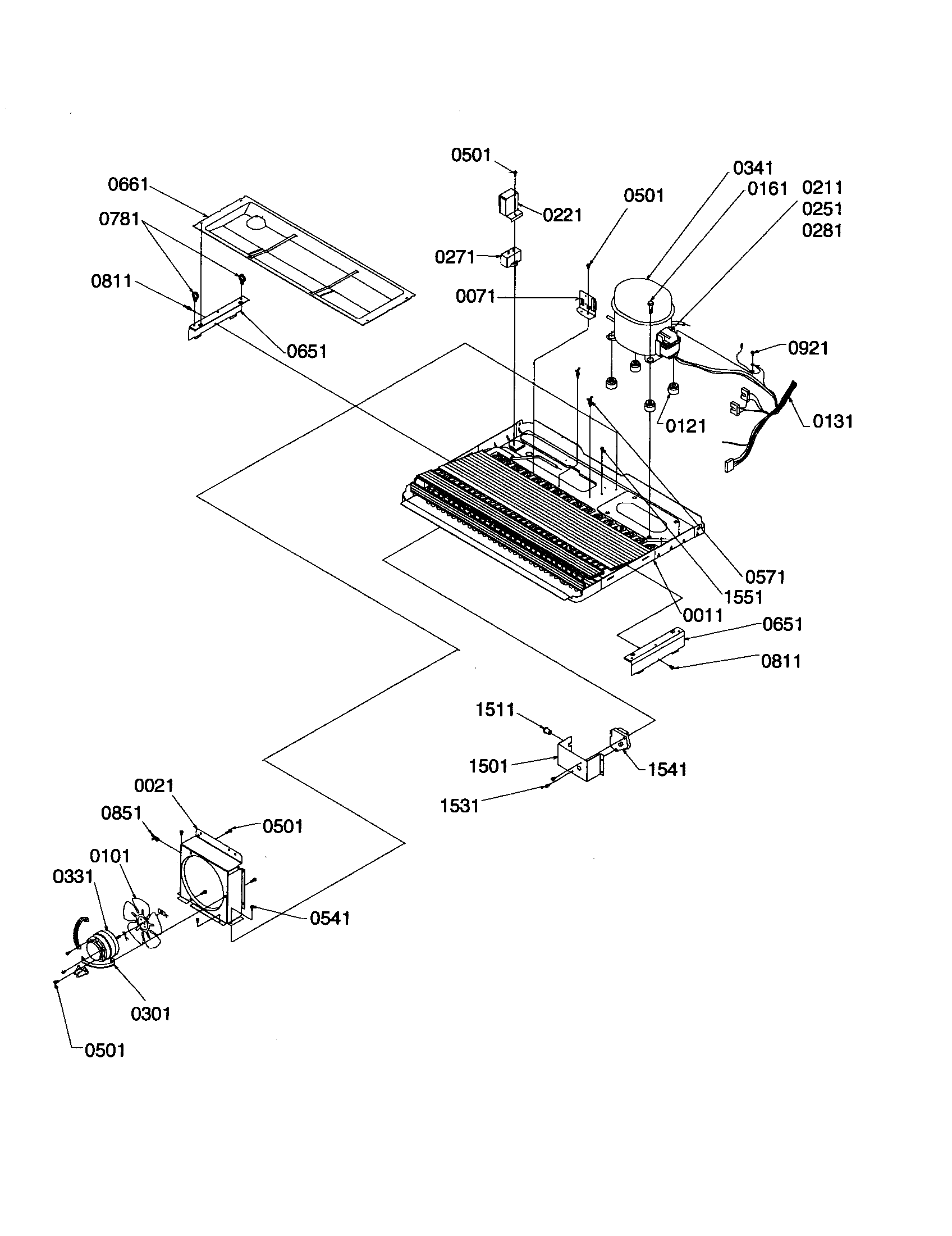 Kenmore 59650699000 machine compartment diagram