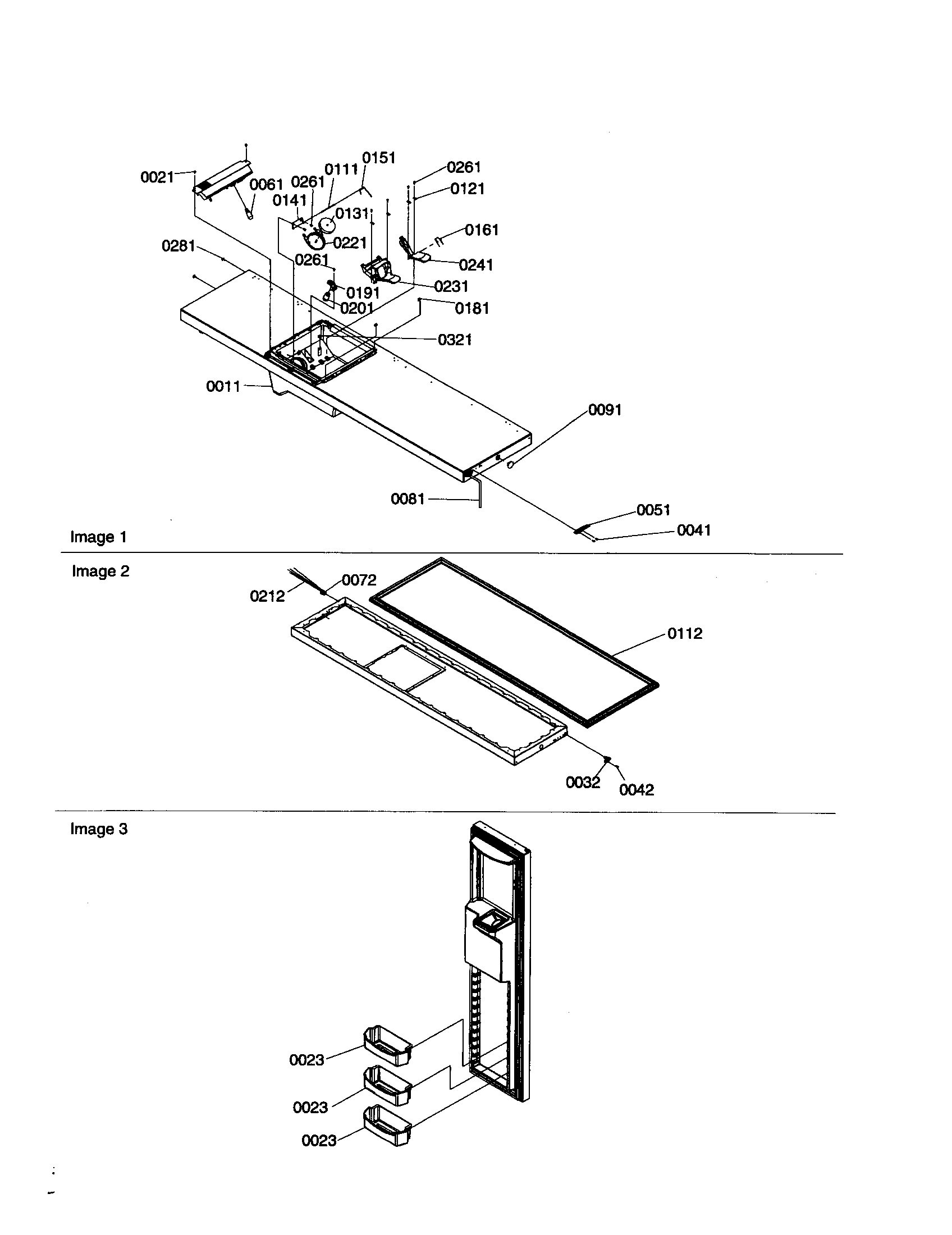 Kenmore 59650392000 freezer door diagram