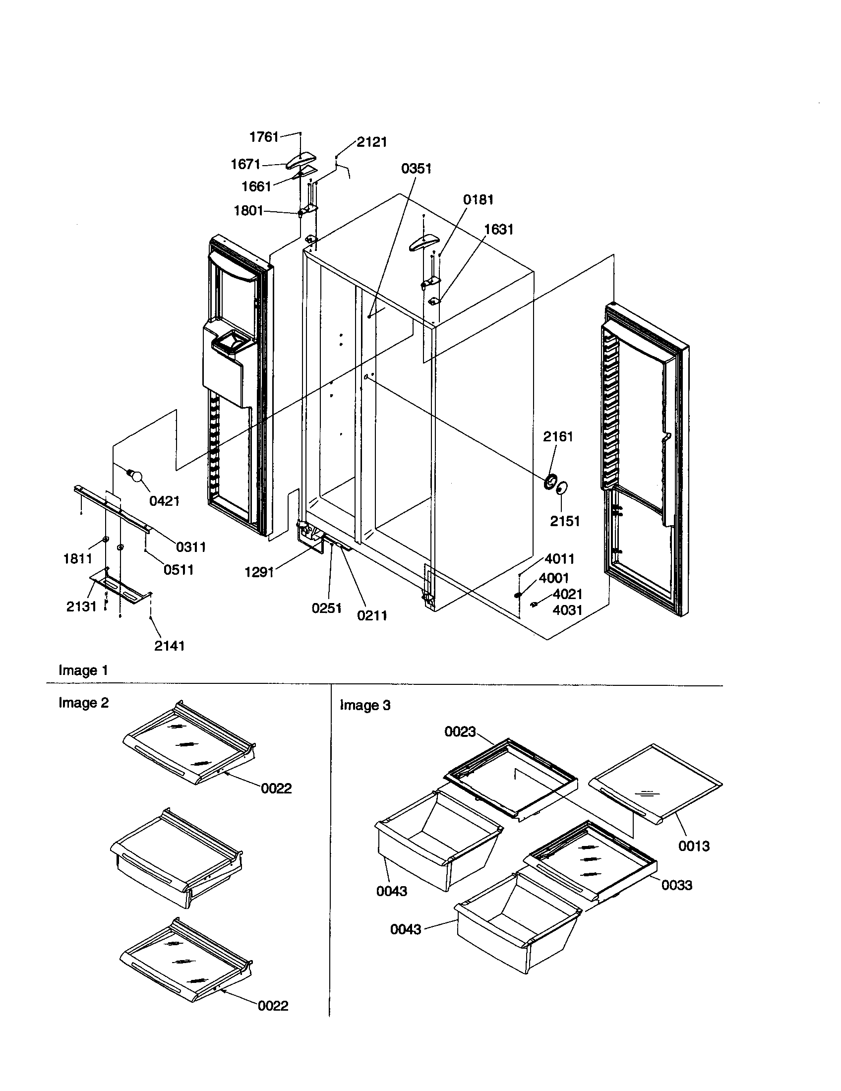 Kenmore 59650392000 lights and hinges diagram