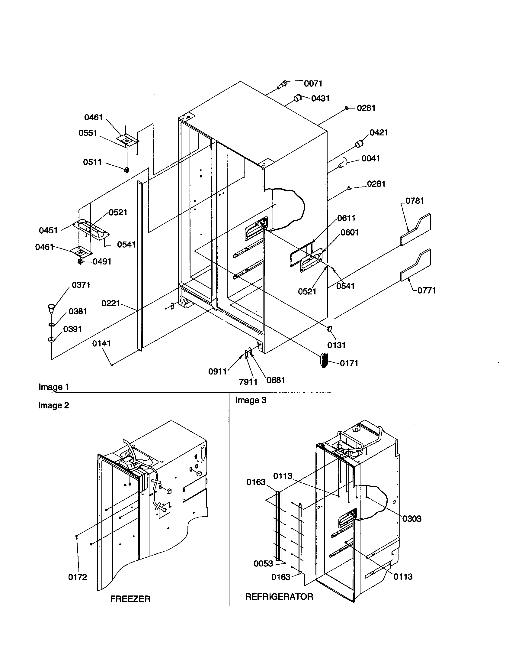 Kenmore 59650392000 cabinet parts diagram