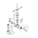 Whirlpool DU805DWGQ2 pump and spray arm diagram