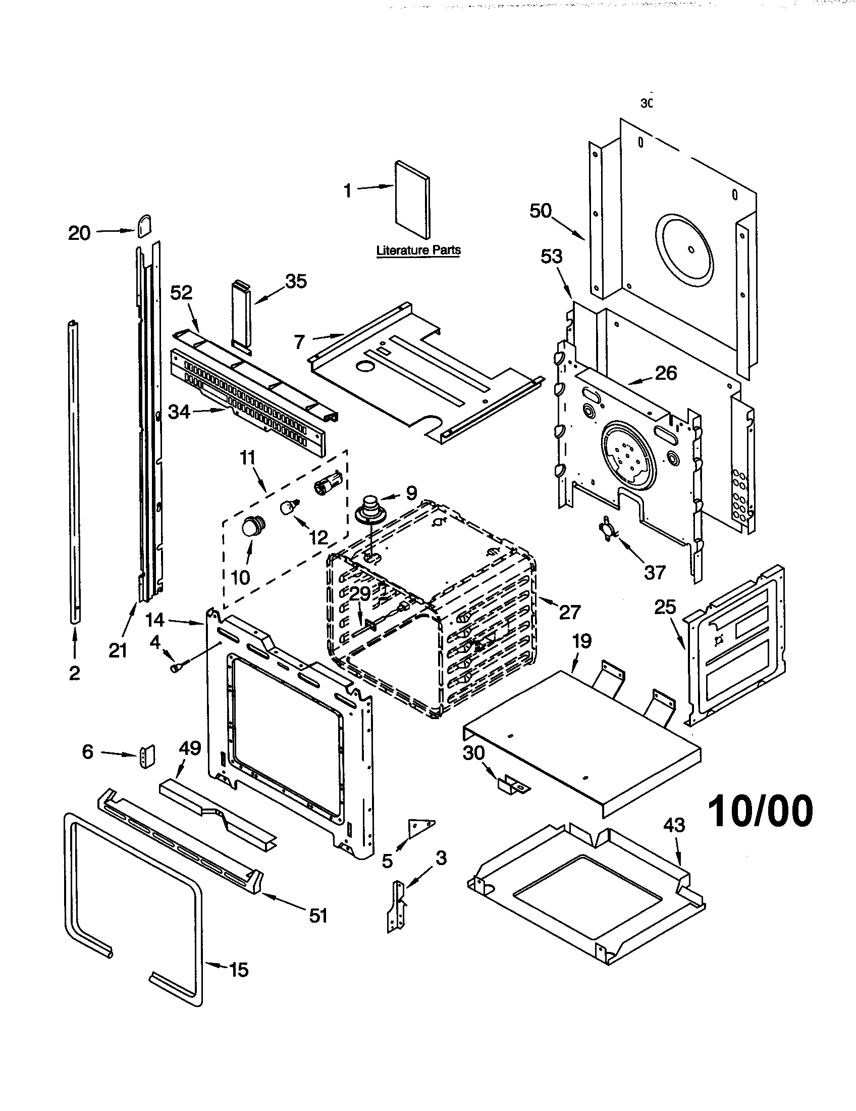 Whirlpool GMC305PDQ3 oven diagram