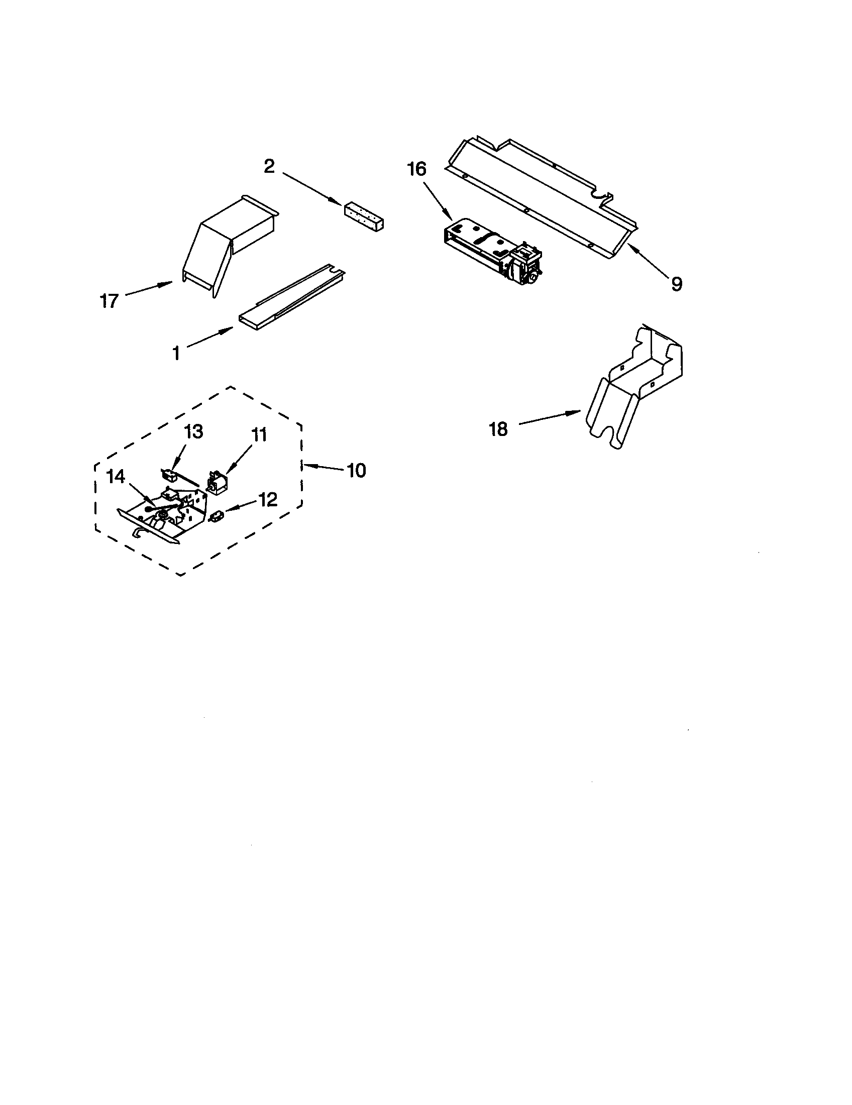 Whirlpool GMC305PDQ3 latch diagram