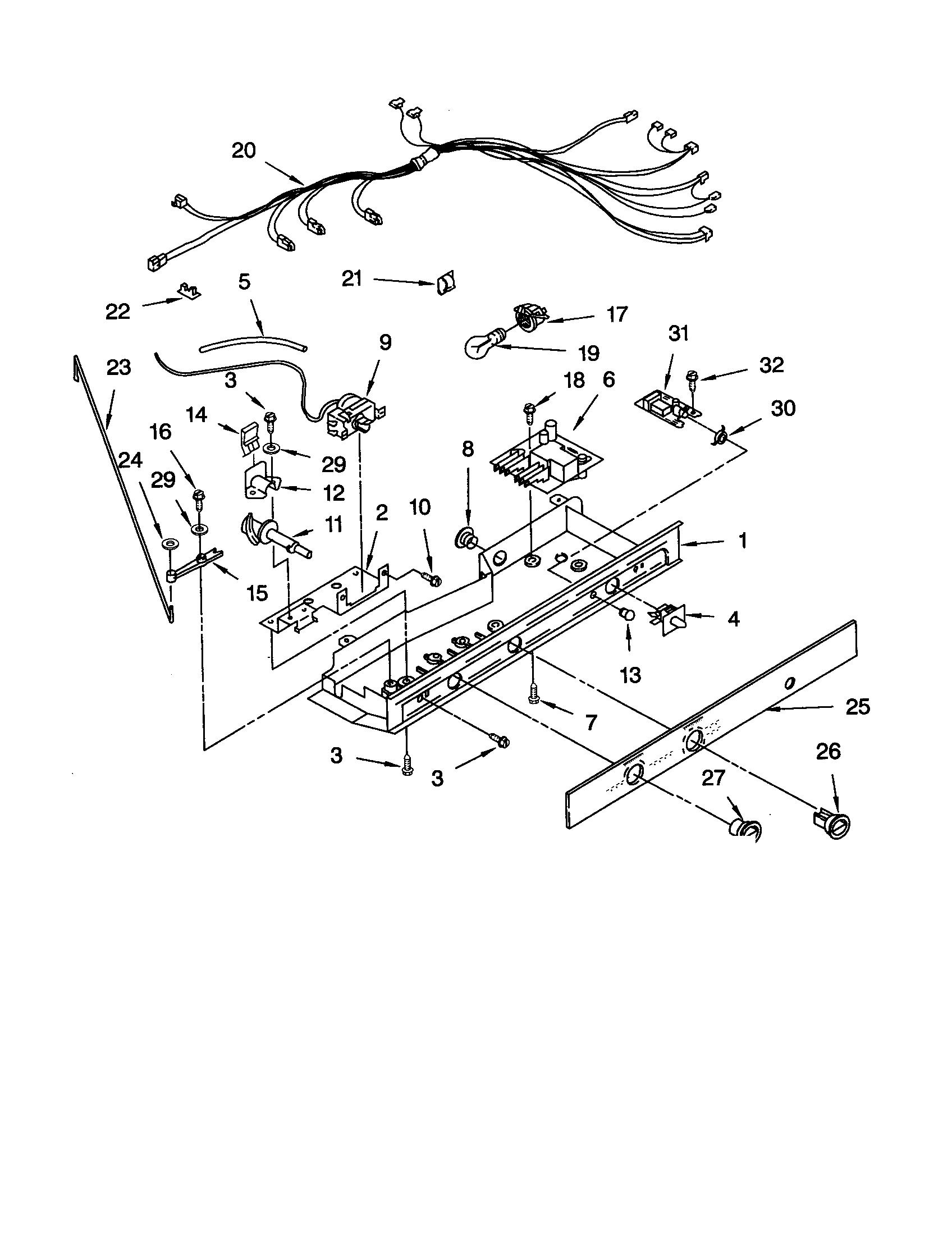 Whirlpool GD25DCXHS00 control diagram