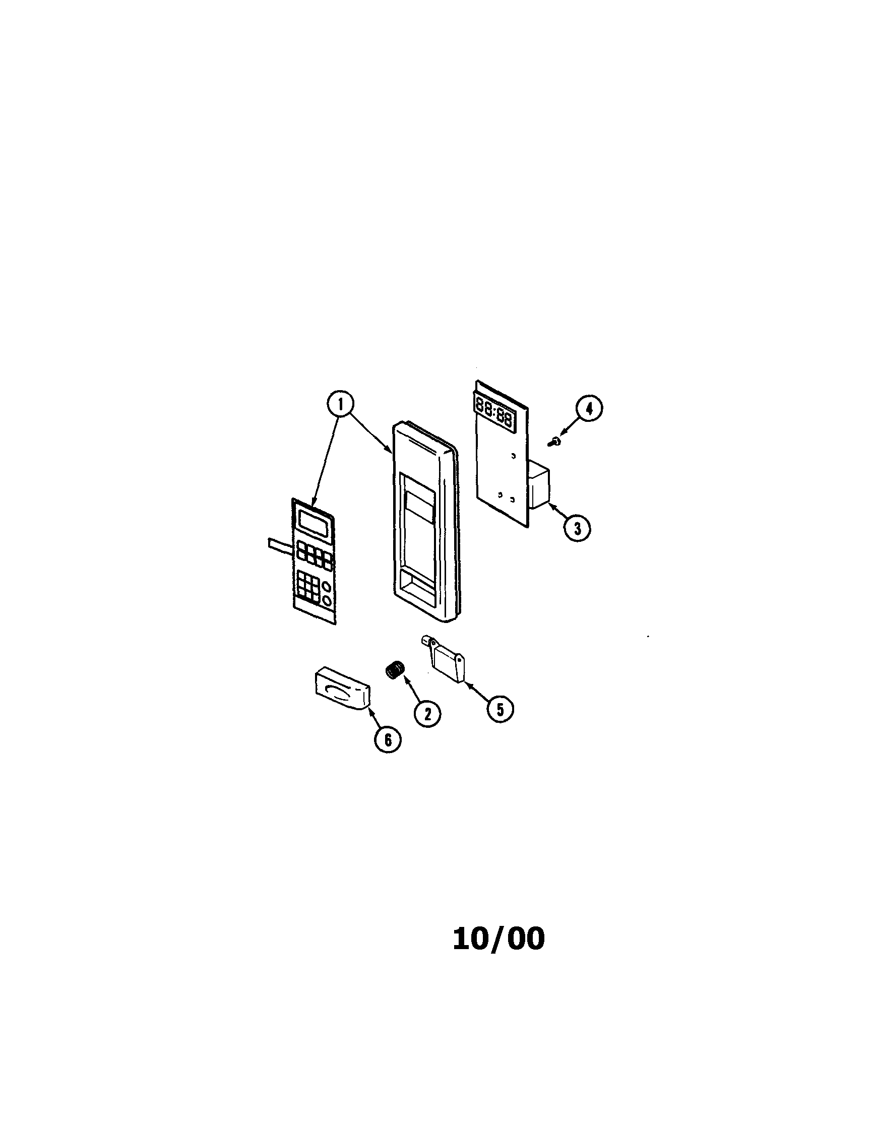 Maytag MMC5000BDB control panel diagram