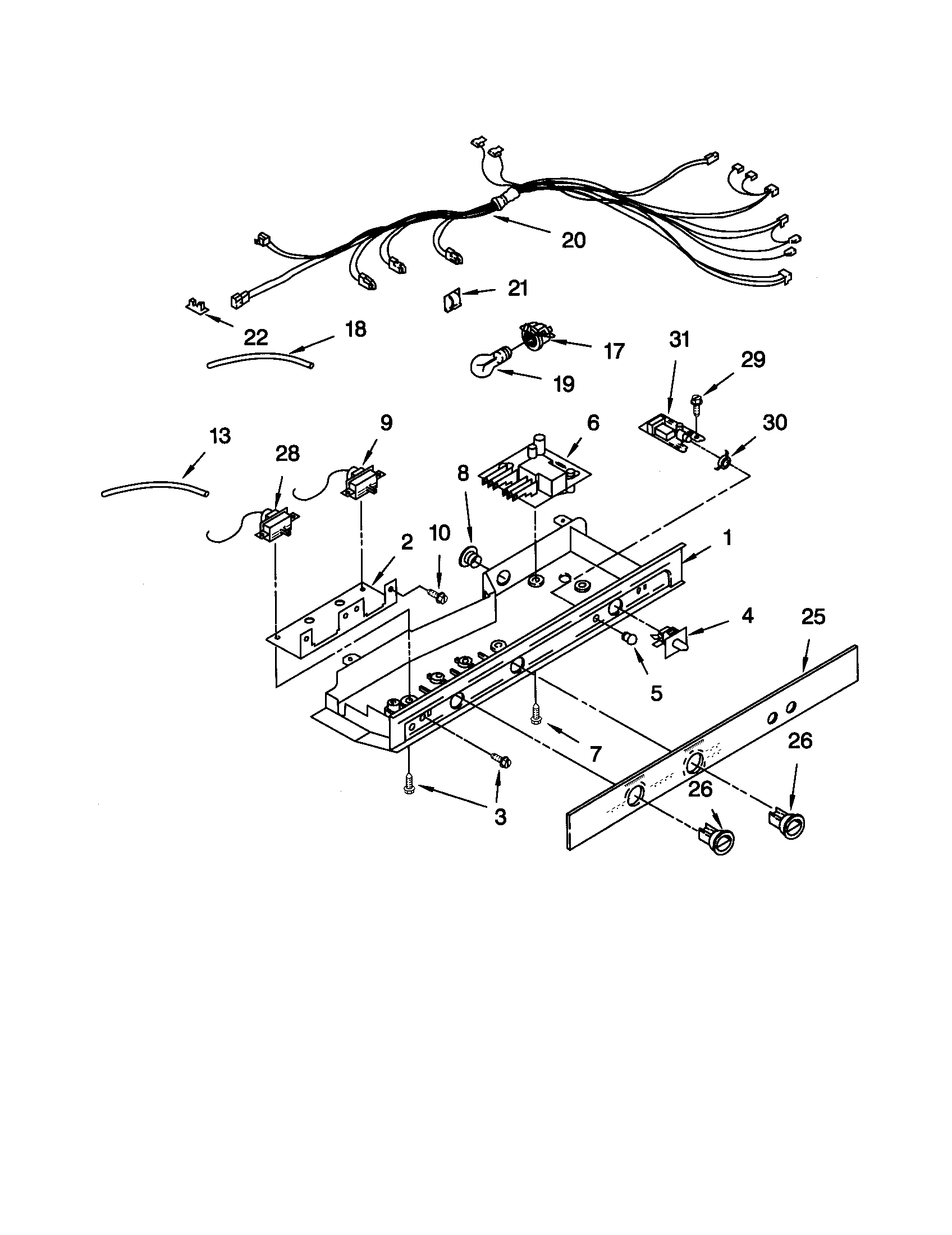 Kenmore Elite 10650585001 control diagram