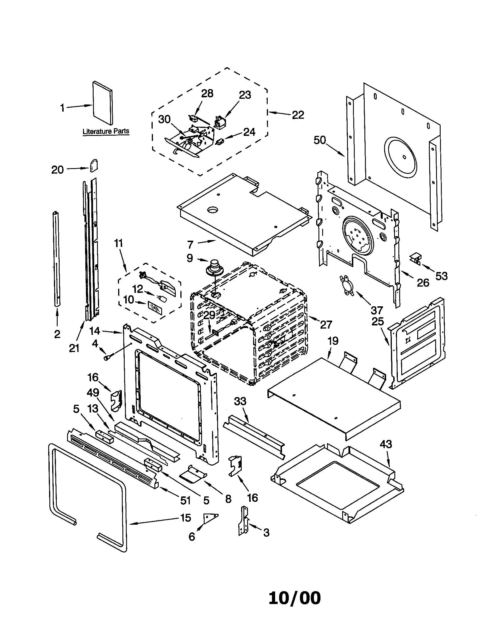KitchenAid KEBS107DSS9 oven diagram