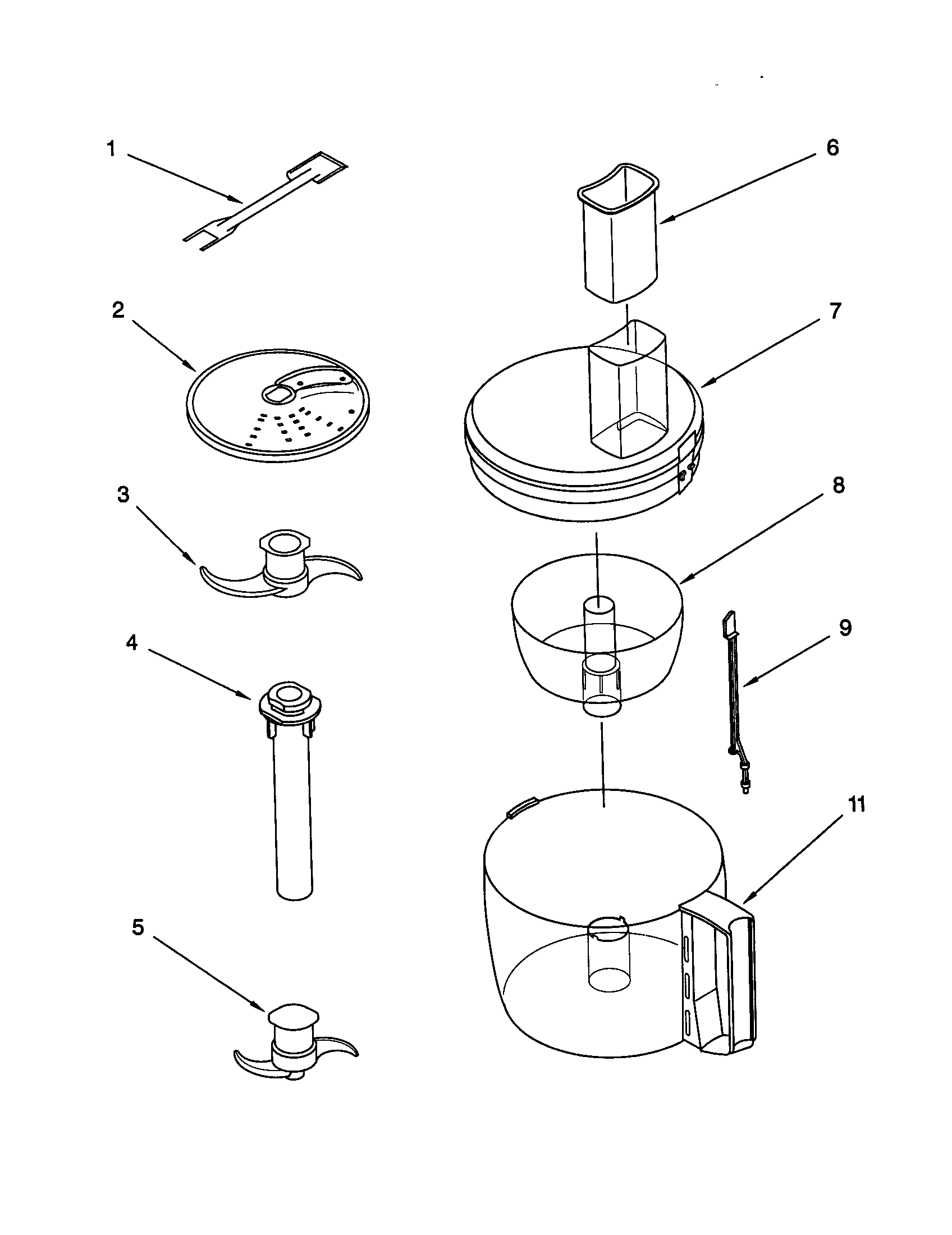 KitchenAid KFP350WH attachment diagram