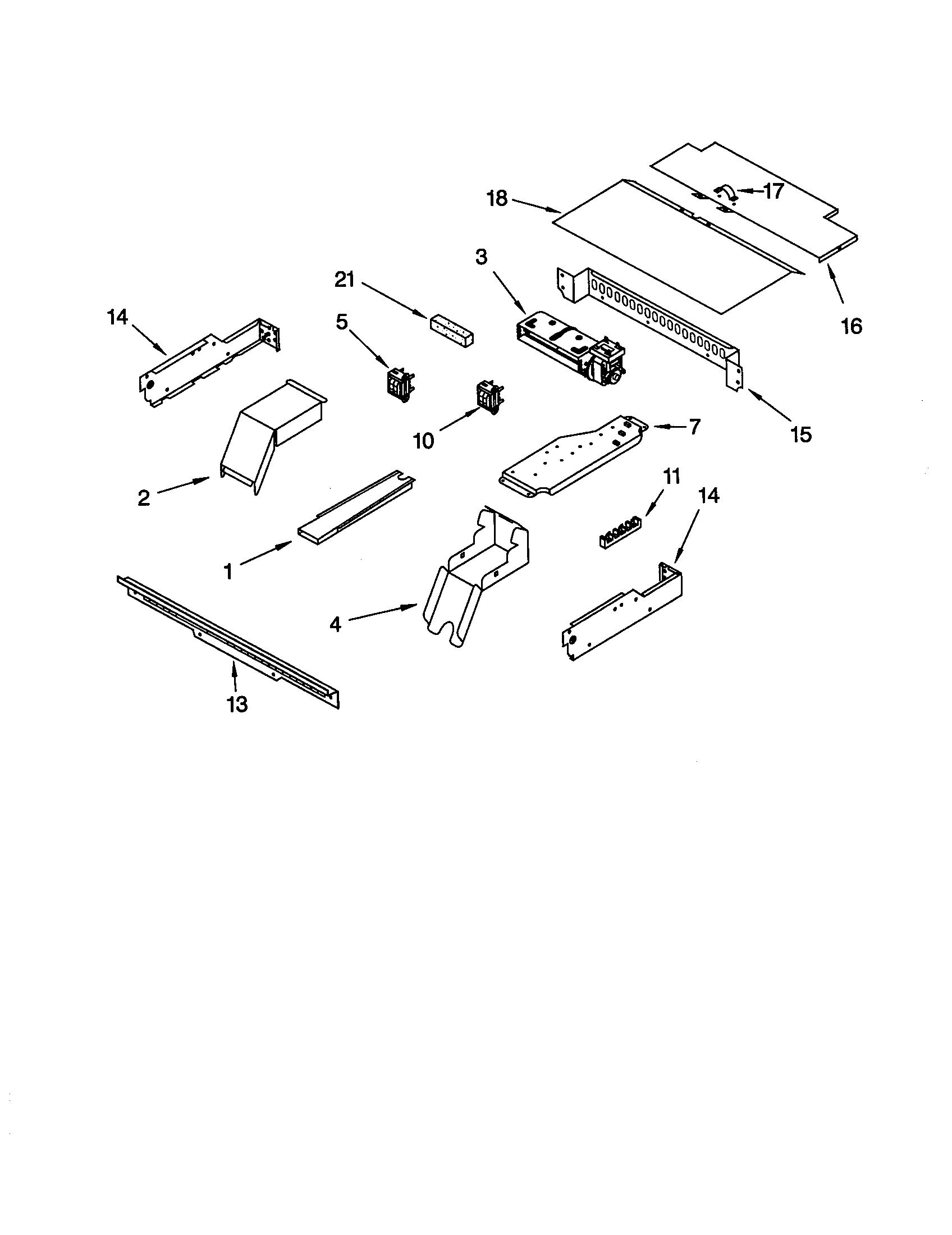 KitchenAid KEBS177DWH9 top venting diagram