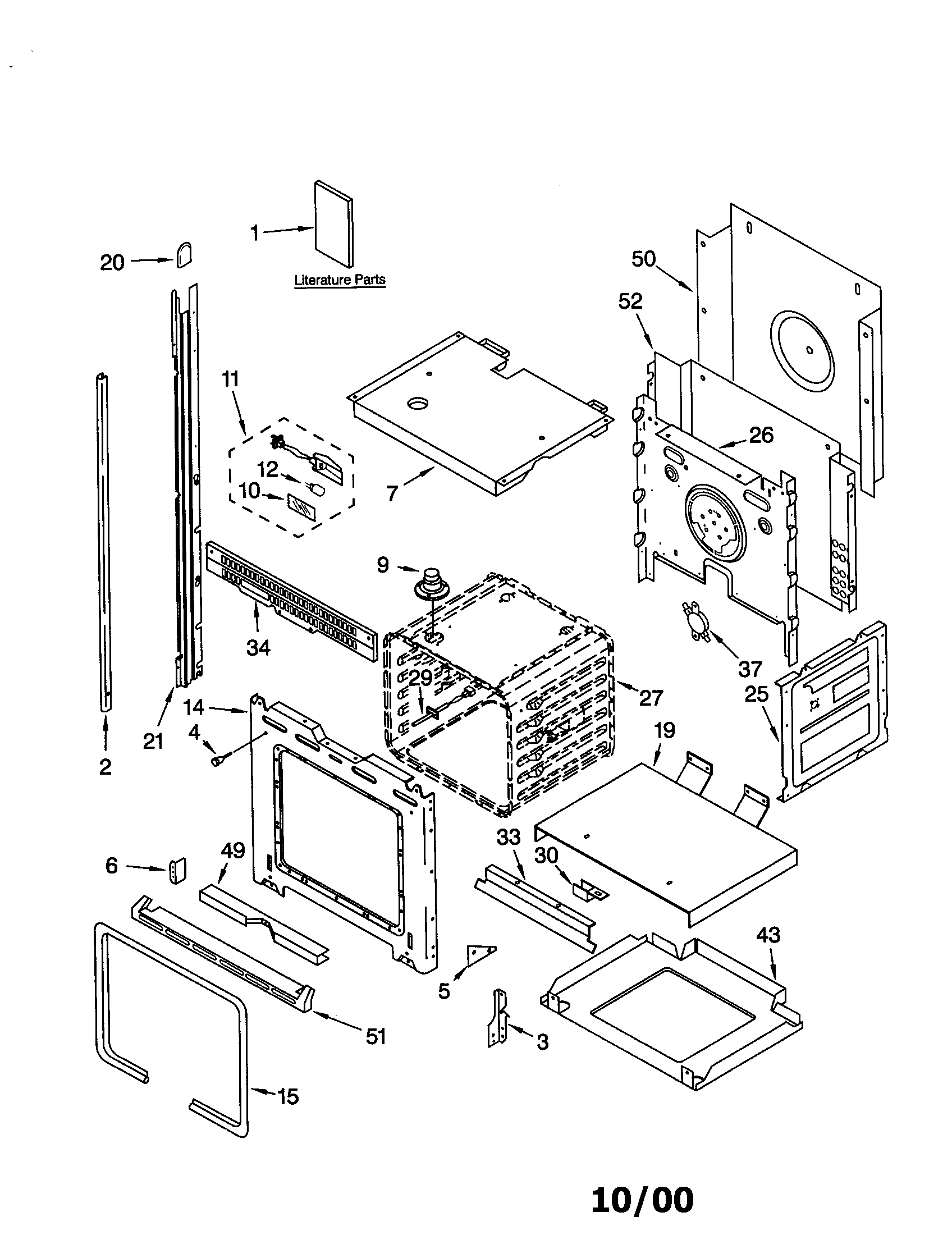 KitchenAid KEMS377GBS1 oven diagram