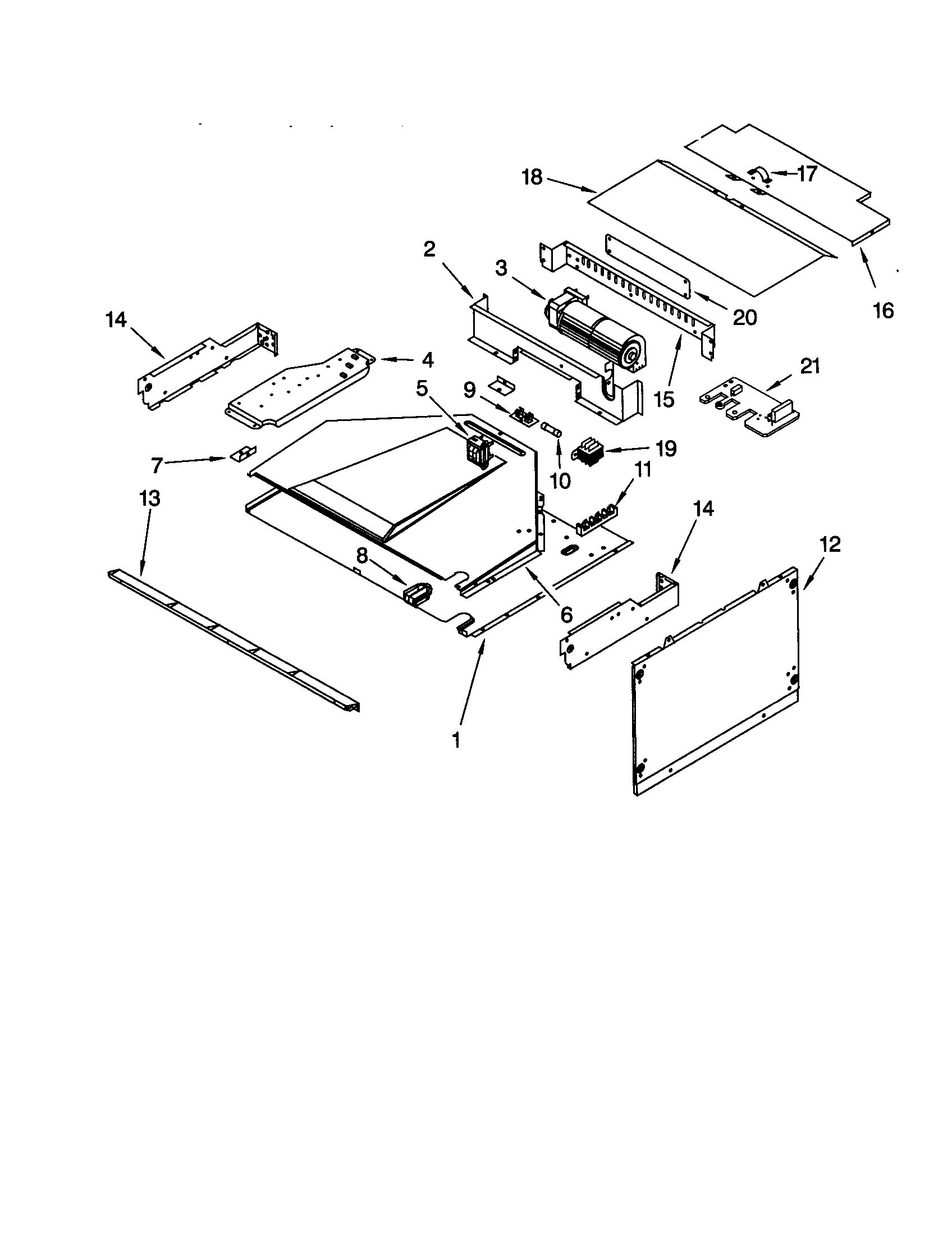 KitchenAid KEMS377GBS1 top venting diagram