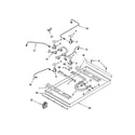 KitchenAid KGCC505HWH1 burner box/gas valves/switches diagram