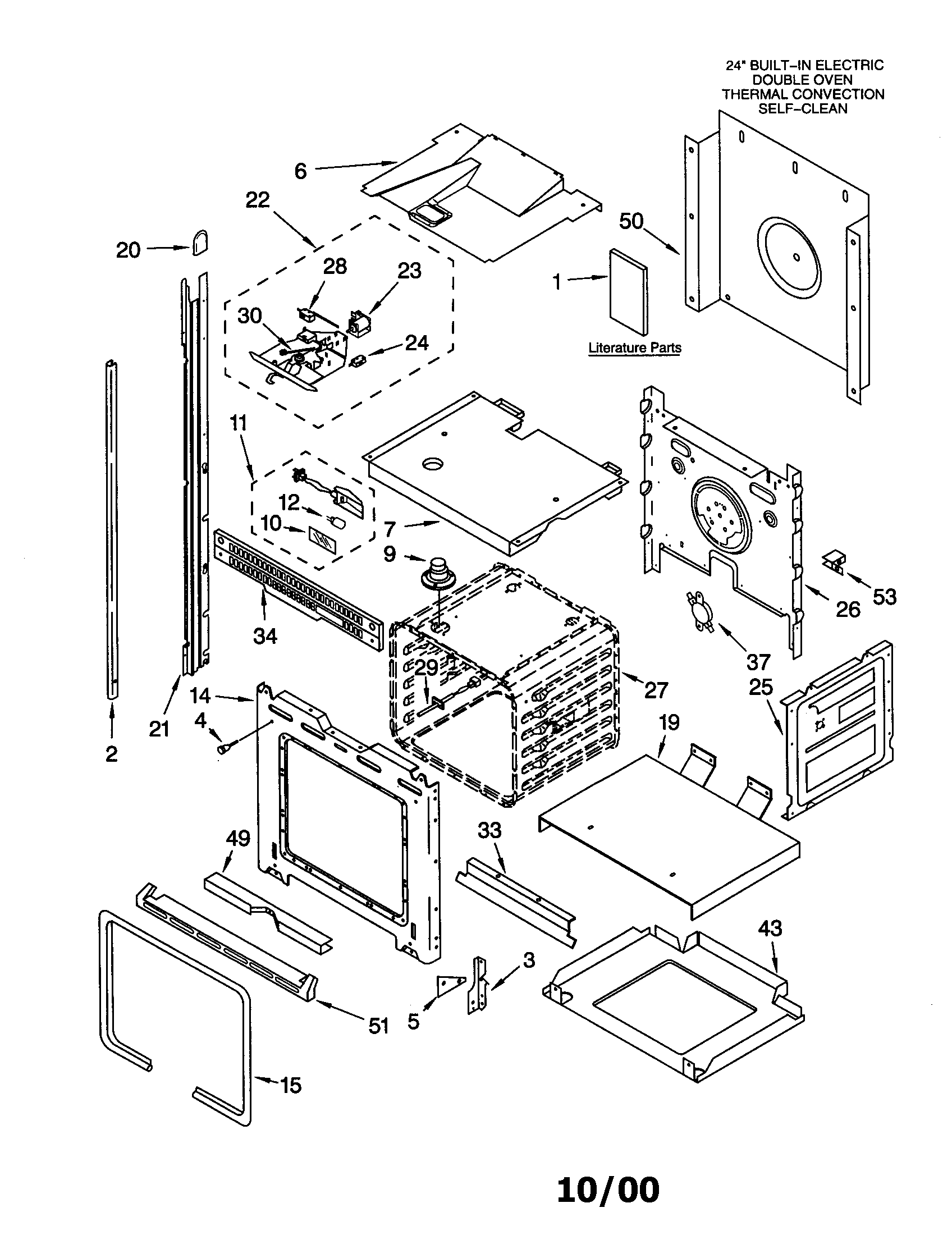 KitchenAid KEBS247DBL9 oven diagram