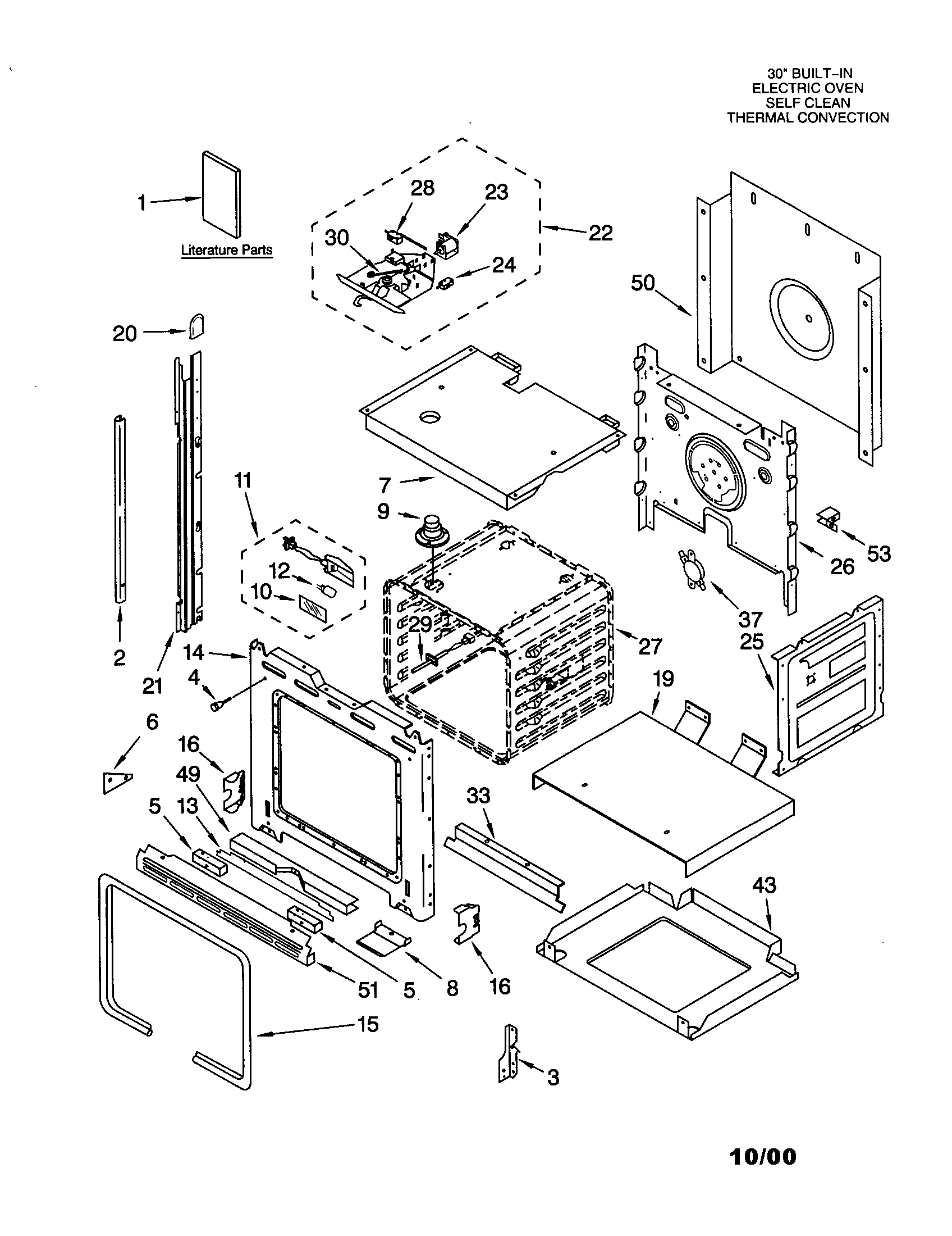 KitchenAid KEBS107DSS8 oven diagram