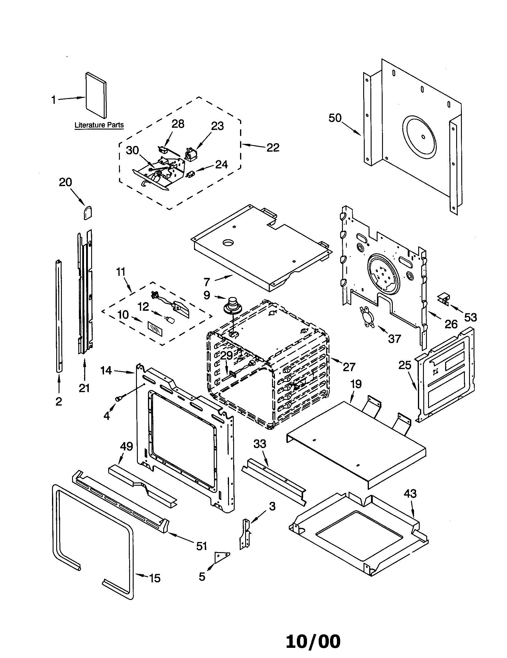 KitchenAid KEBI141DBL9 oven diagram