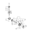 Kenmore 11020932993 brake/clutch/gearcase/motor/pump diagram