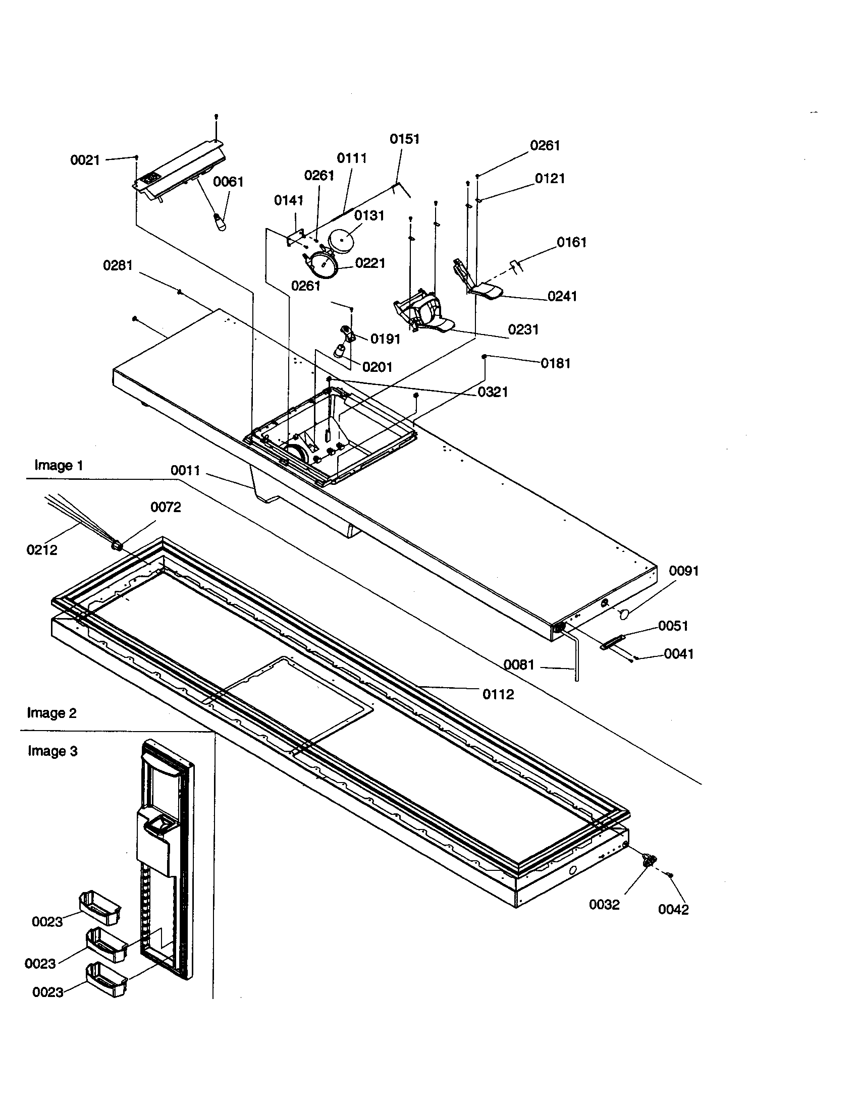 Amana SPD26VW-P1315210WW freezer door diagram