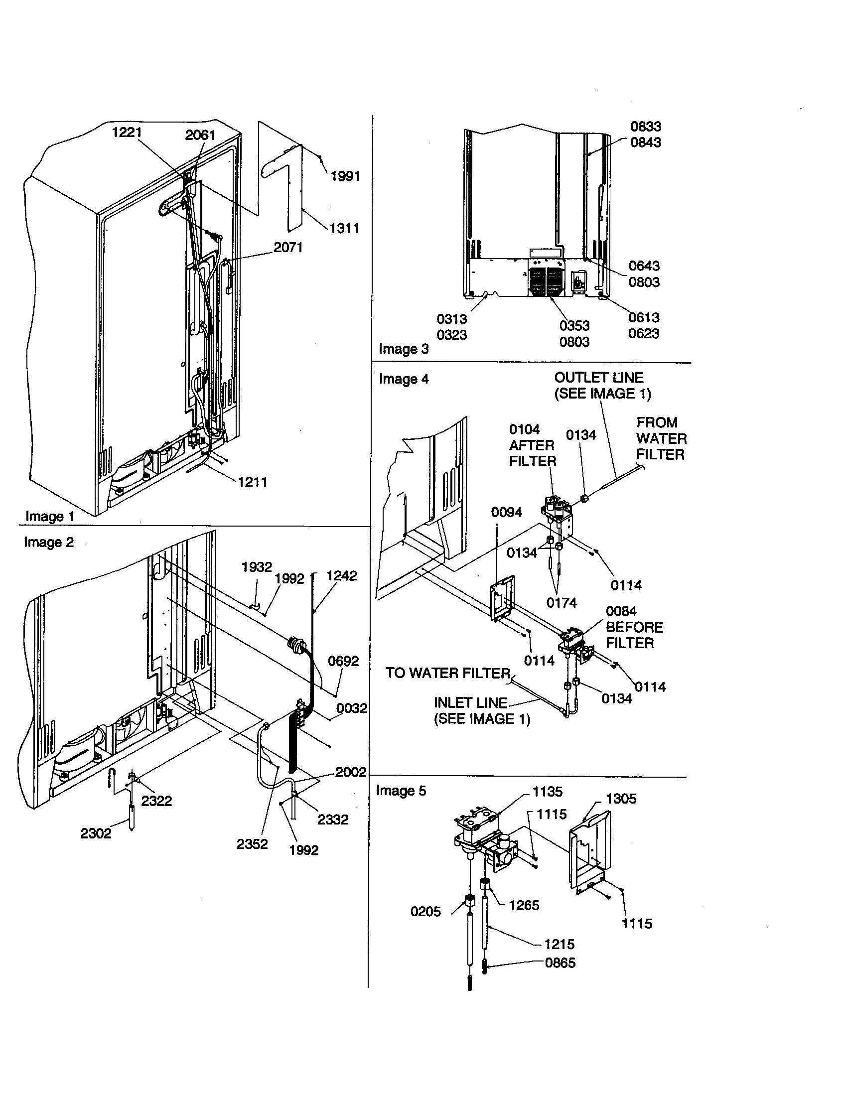 Amana SPD26VW-P1315210WW cabinet back diagram