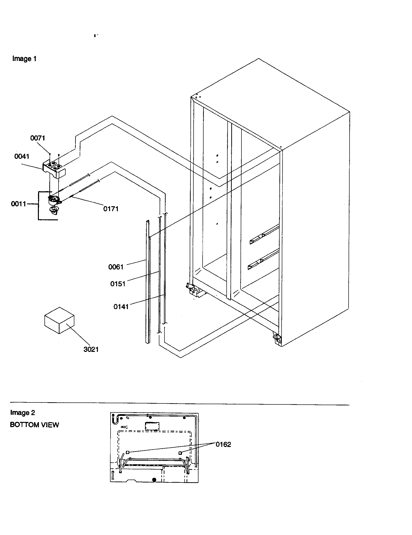 Amana SPD26VW-P1315210WW water filter assy/water valves diagram