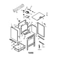 Amana AGS780E-P1168601NE cabinet assembly diagram