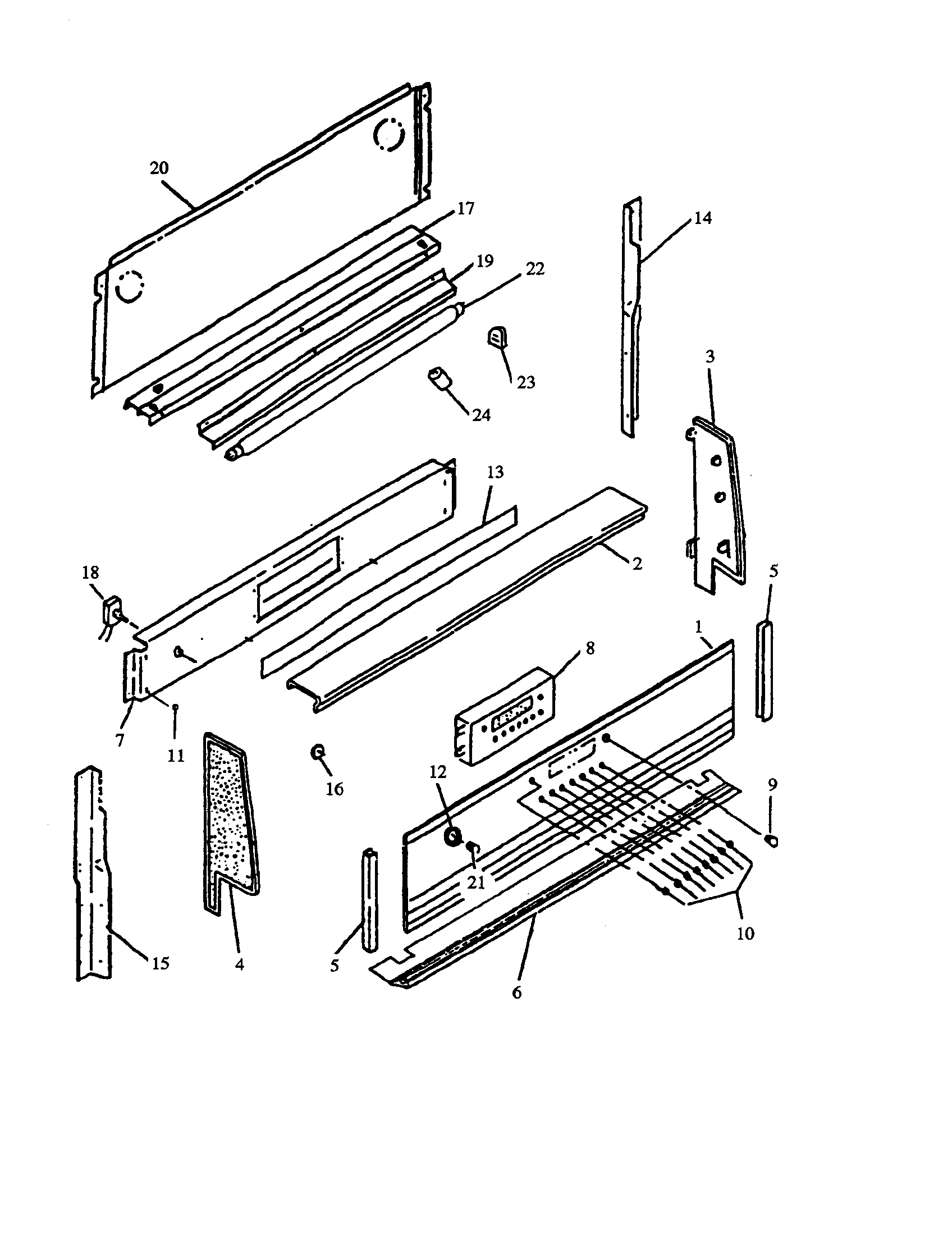Amana AGS760WW-P1141238NWW backguard diagram