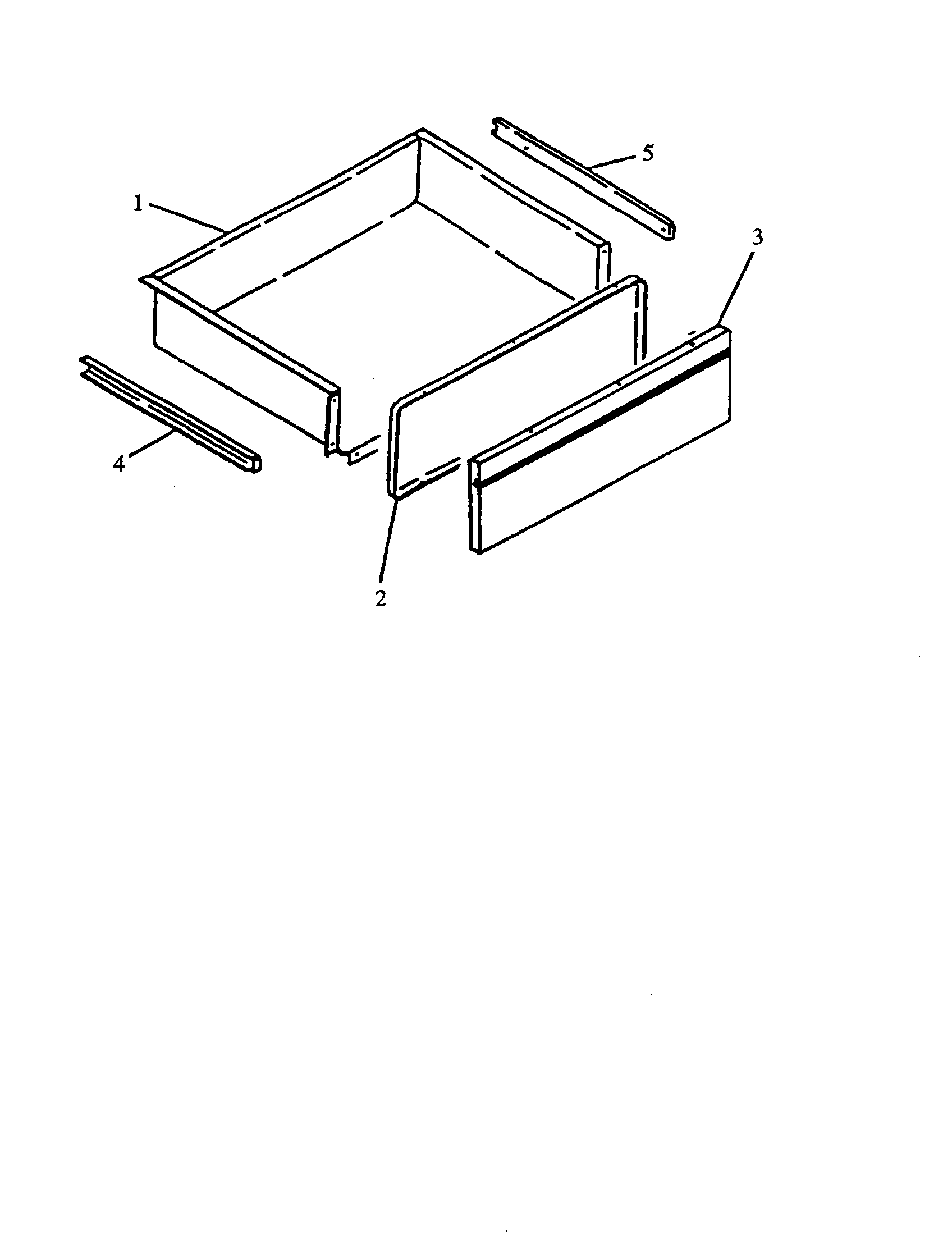 Amana AGS760WW-P1141238NWW storage drawer assembly diagram