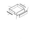 Amana AGS780E-P1168601NE storage drawer assembly diagram