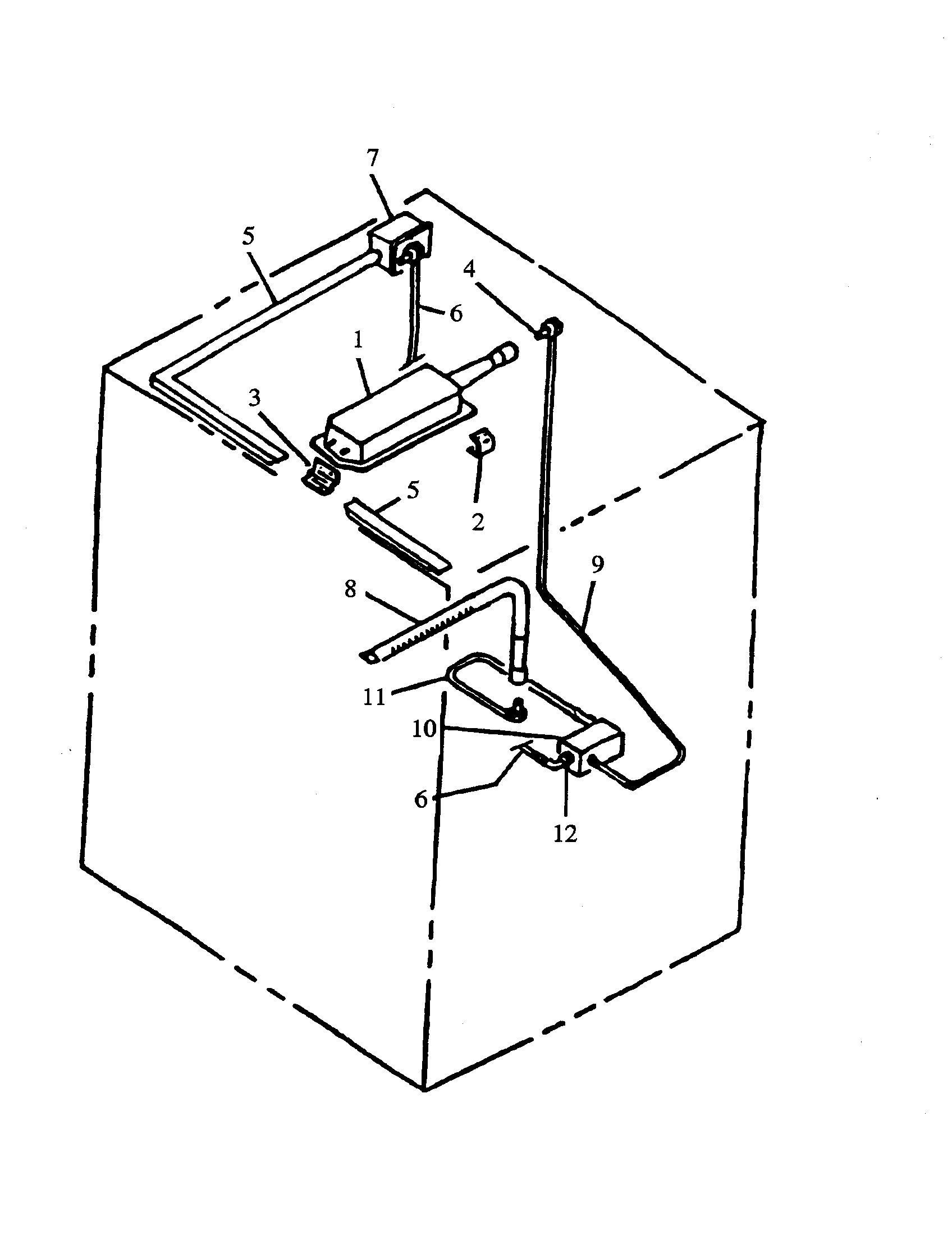 Amana AGS760WW-P1141238NWW gas components diagram