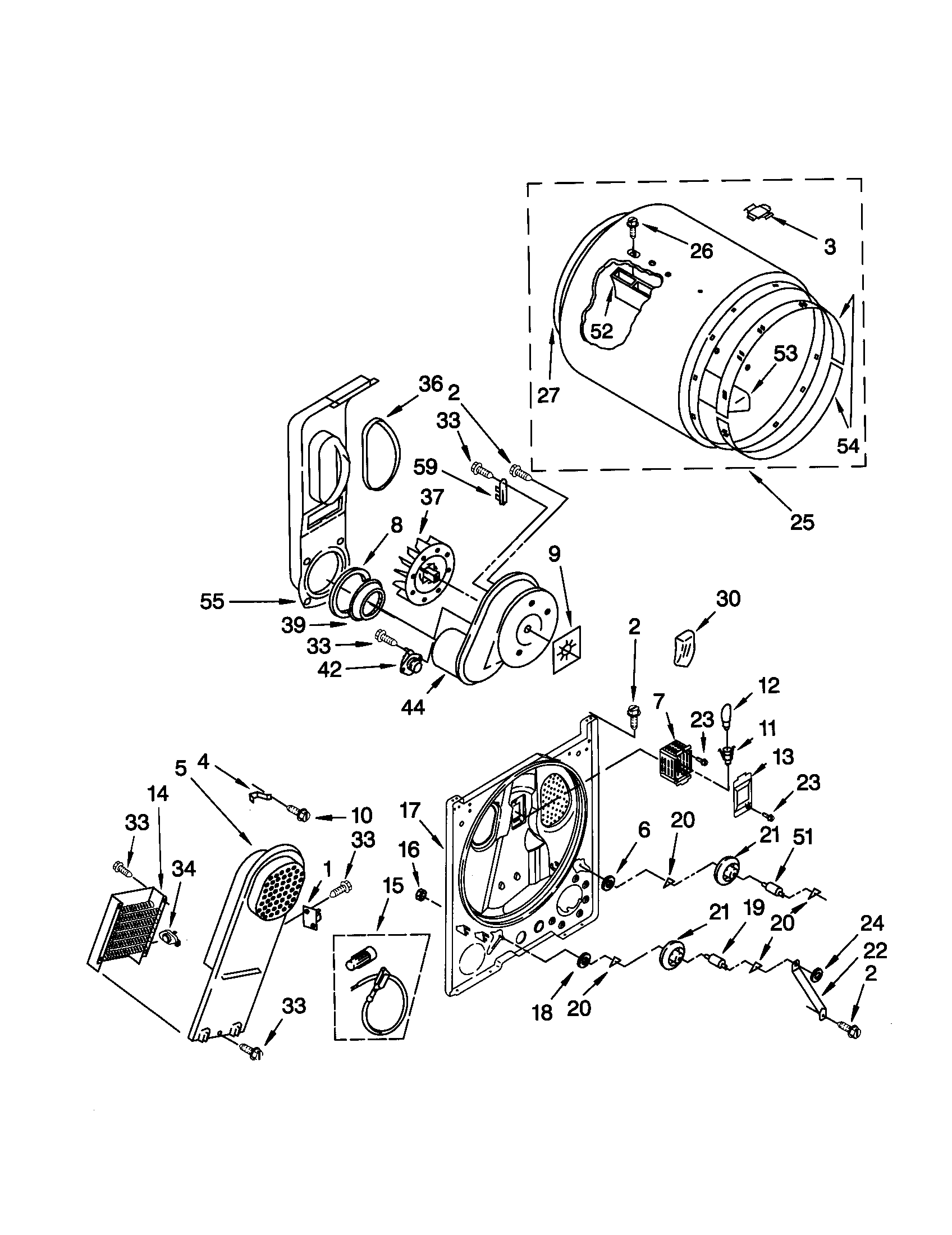 Kenmore 11061804000 bulkhead diagram