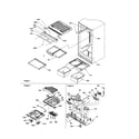 Amana DRT2102AC-PDRT2102AC0 interior cabinets/drain block diagram