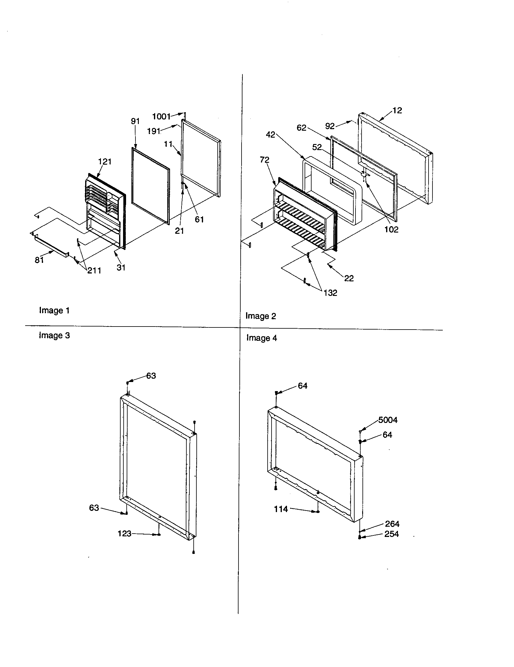 Amana DRT2102AC-PDRT2102AC0 door assembly diagram