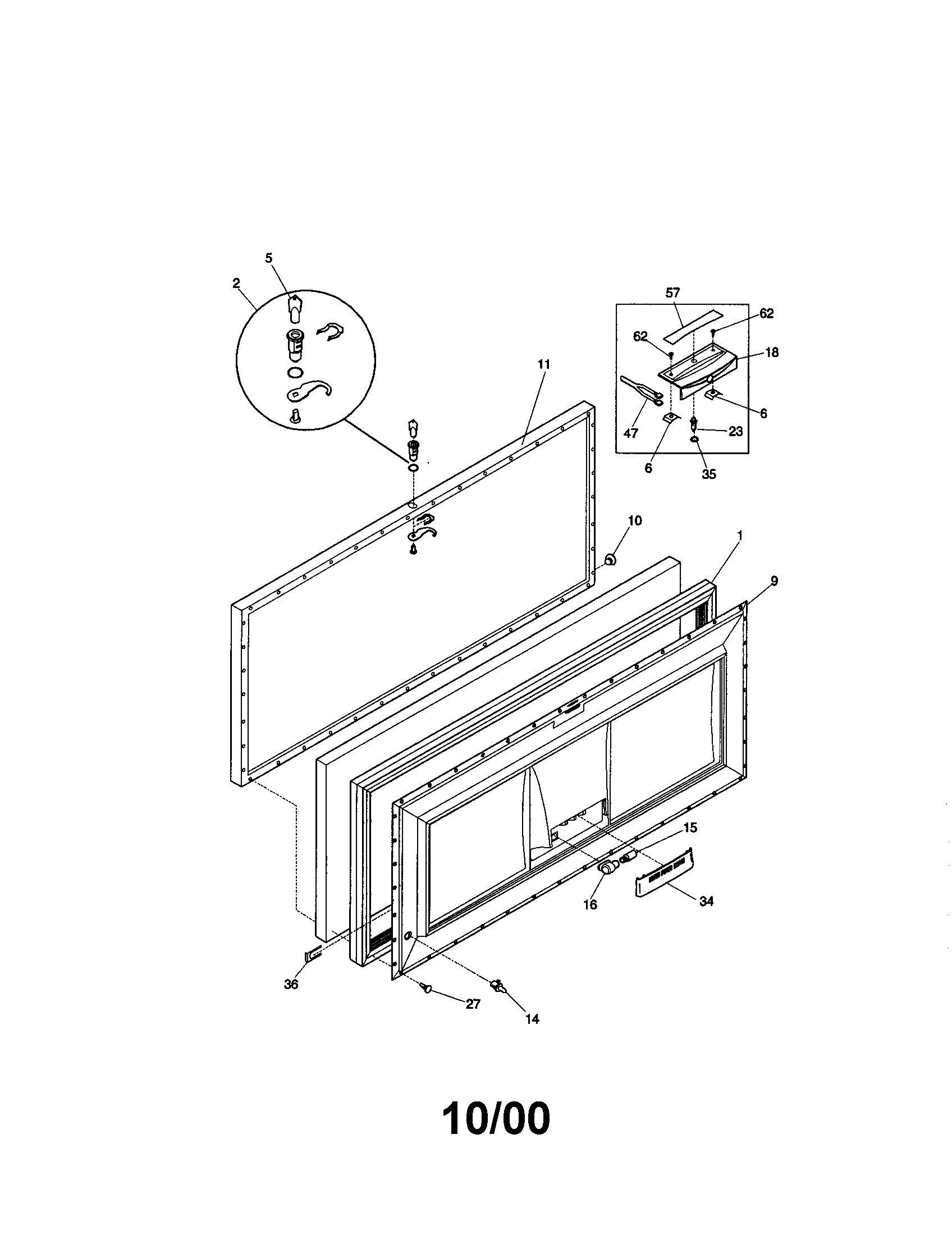 Kenmore 25310311001 door diagram