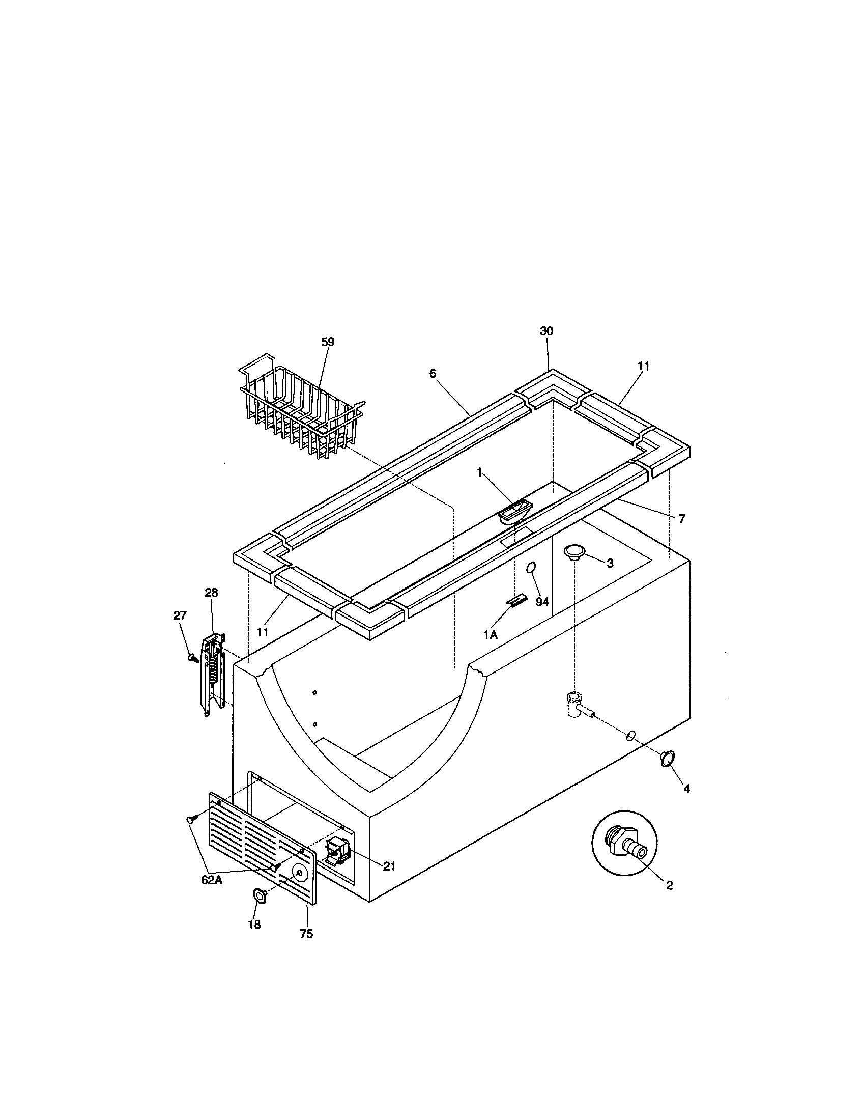 Kenmore 25310311001 cabinet diagram