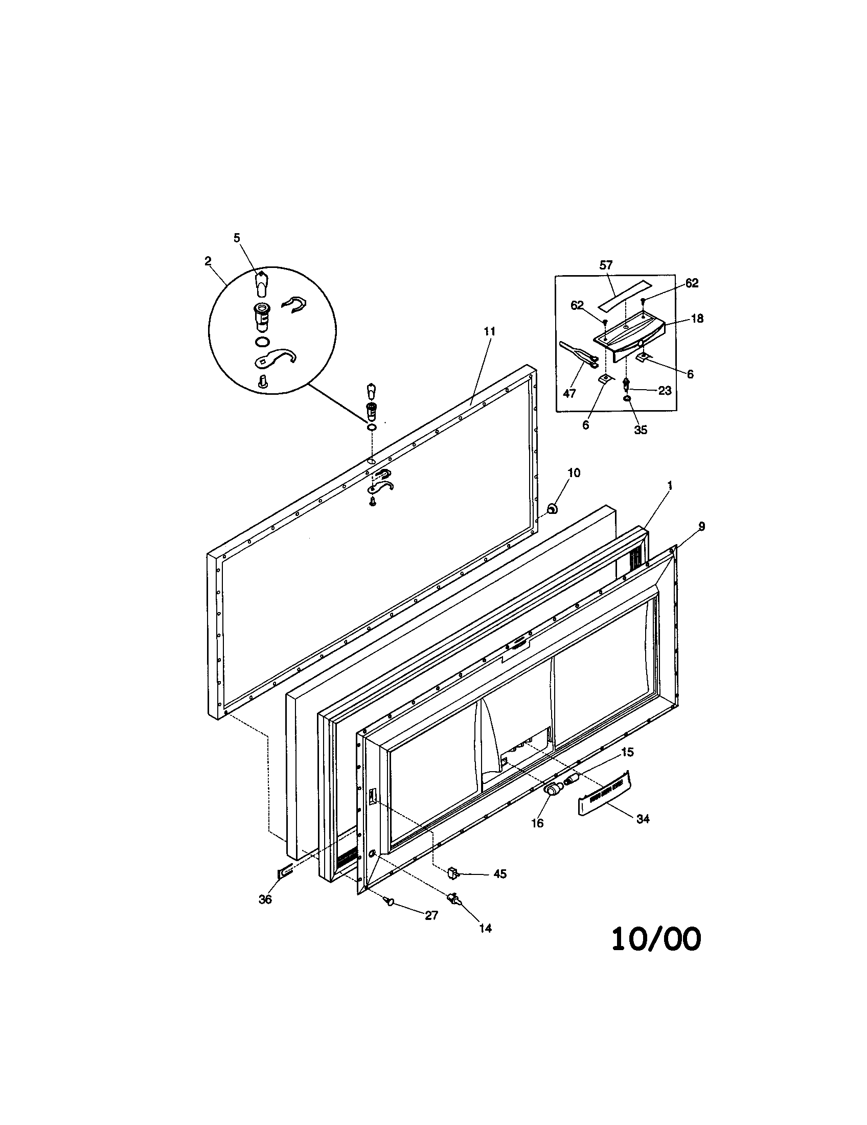 Kenmore 25319531994 door diagram