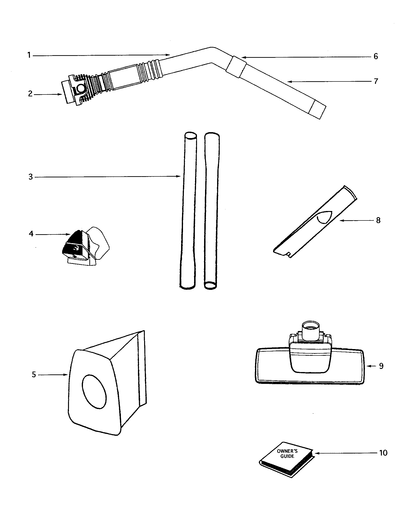 Eureka 3672A-1 attachments diagram