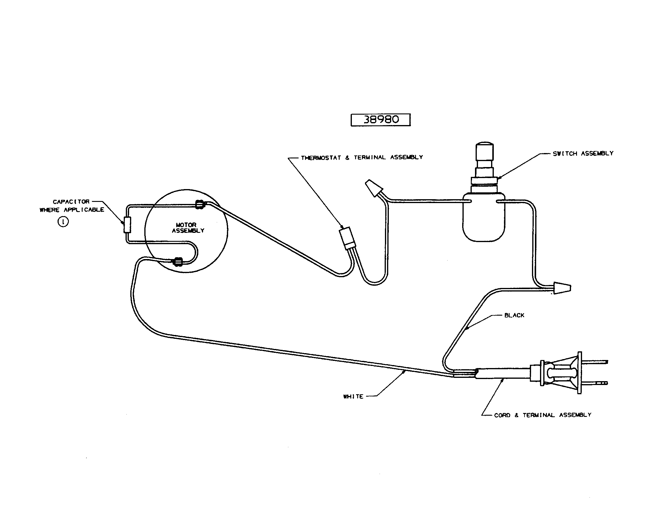 Eureka 3672A-1 wiring diagram