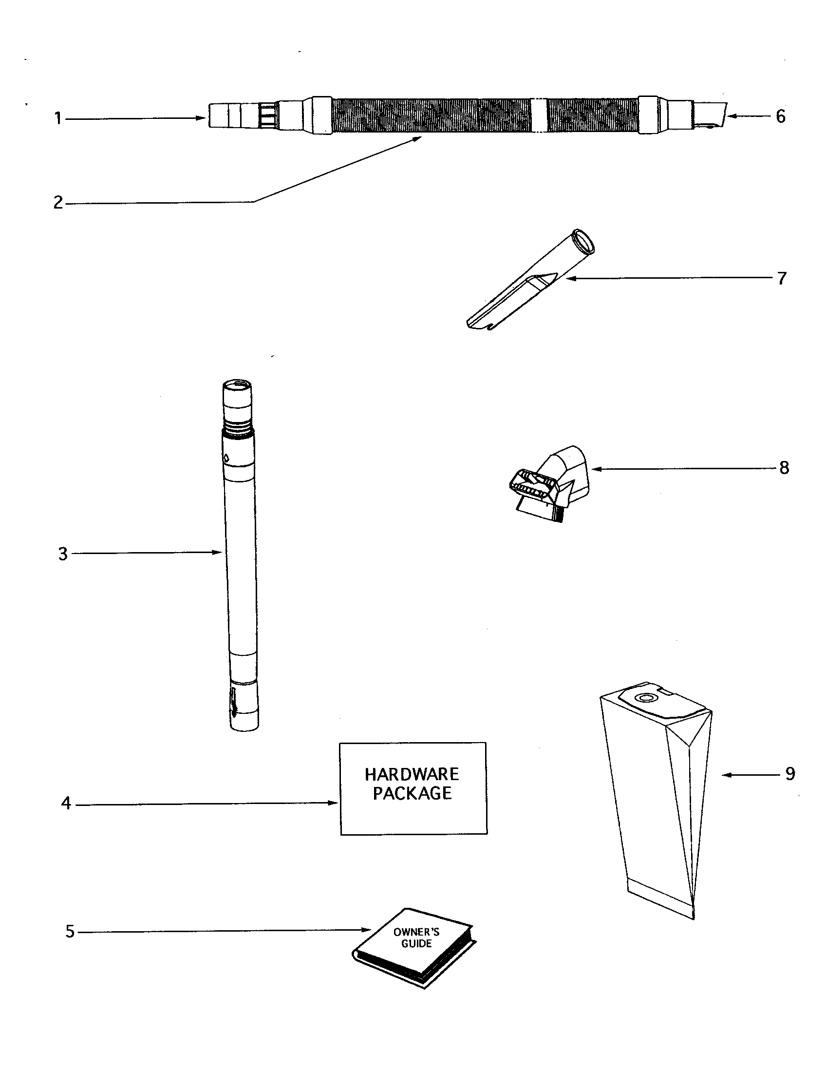 Eureka 4675AT accessories diagram