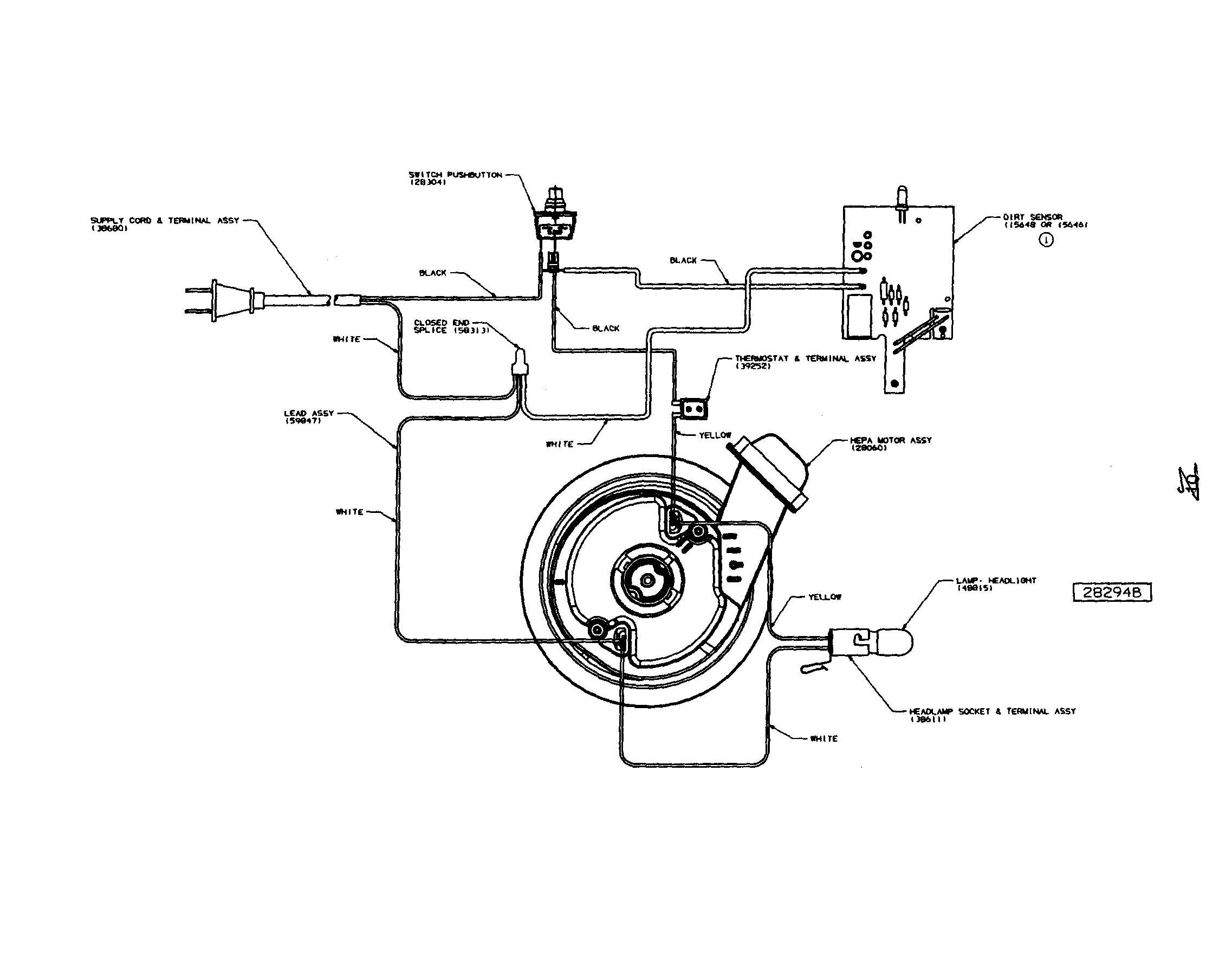 Eureka 4675AT wiring diagram