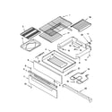 Kenmore 66575834003 warming drawer and broiler diagram