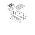 Kenmore 66575808002 drawer and broiler diagram